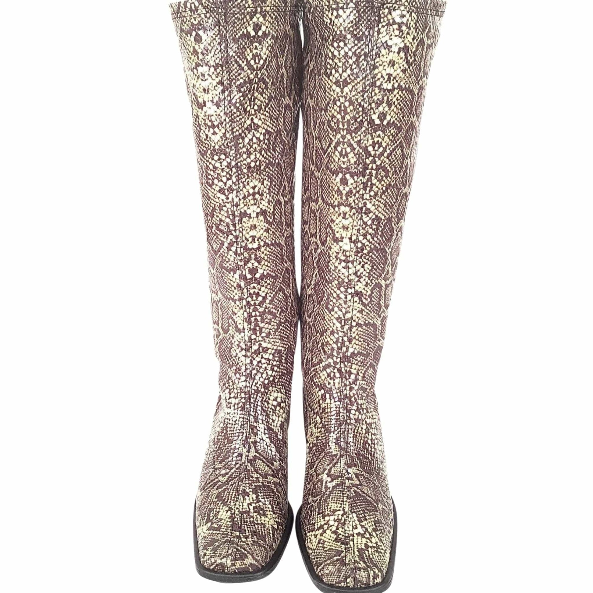 Faux Reptile GoGo Boots