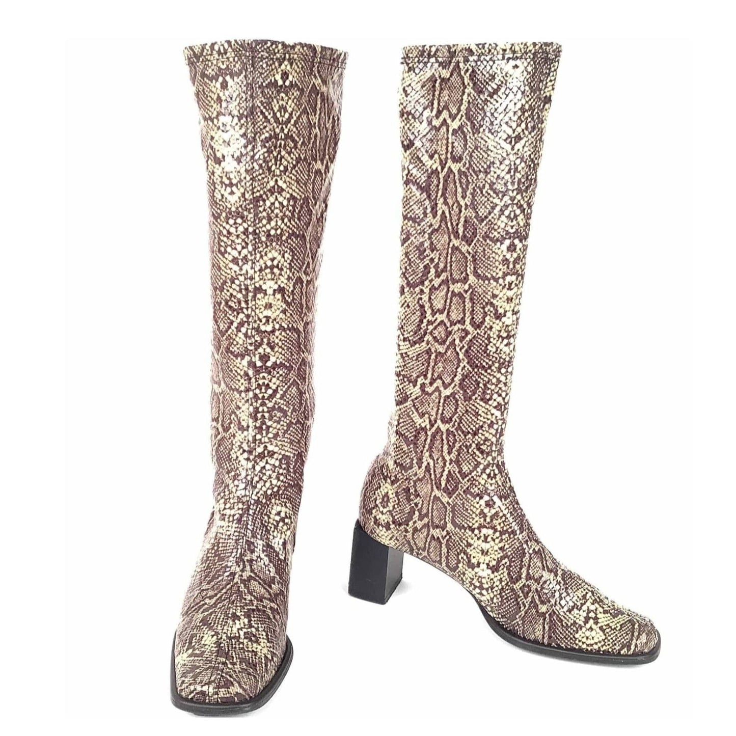 Faux Reptile GoGo Boots