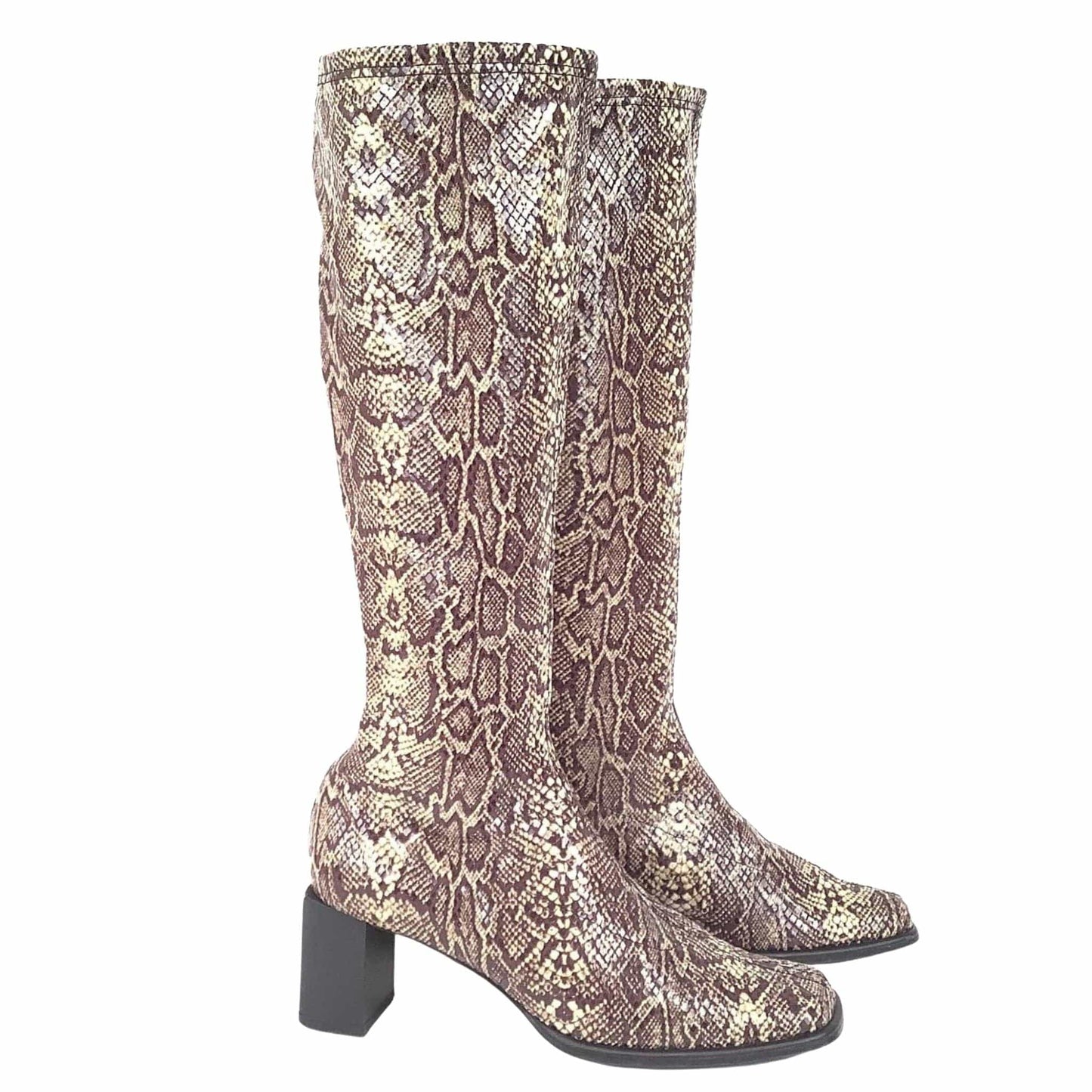 Faux Reptile GoGo Boots