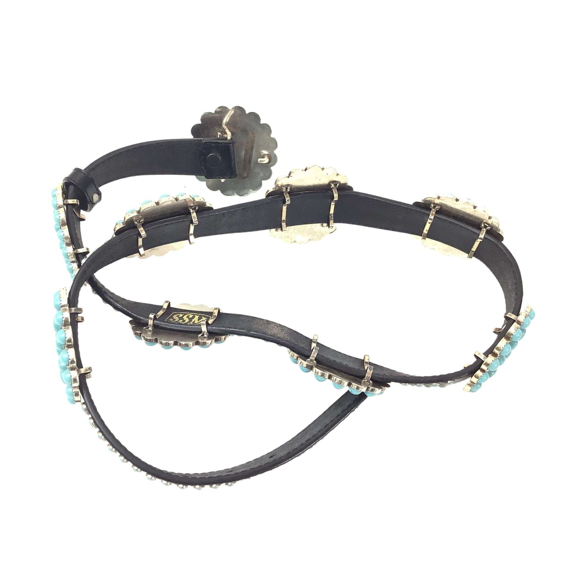 Faux Turquoise Concho Belt