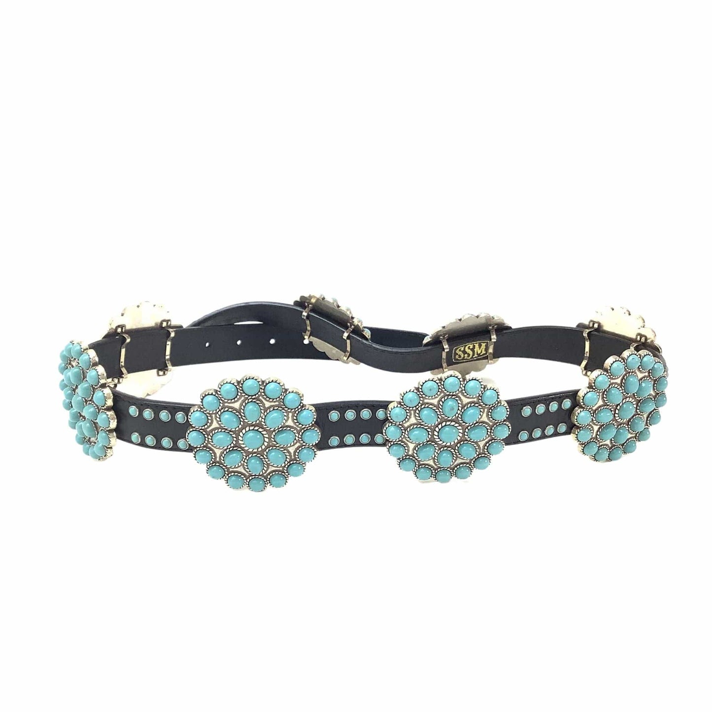 Faux Turquoise Concho Belt