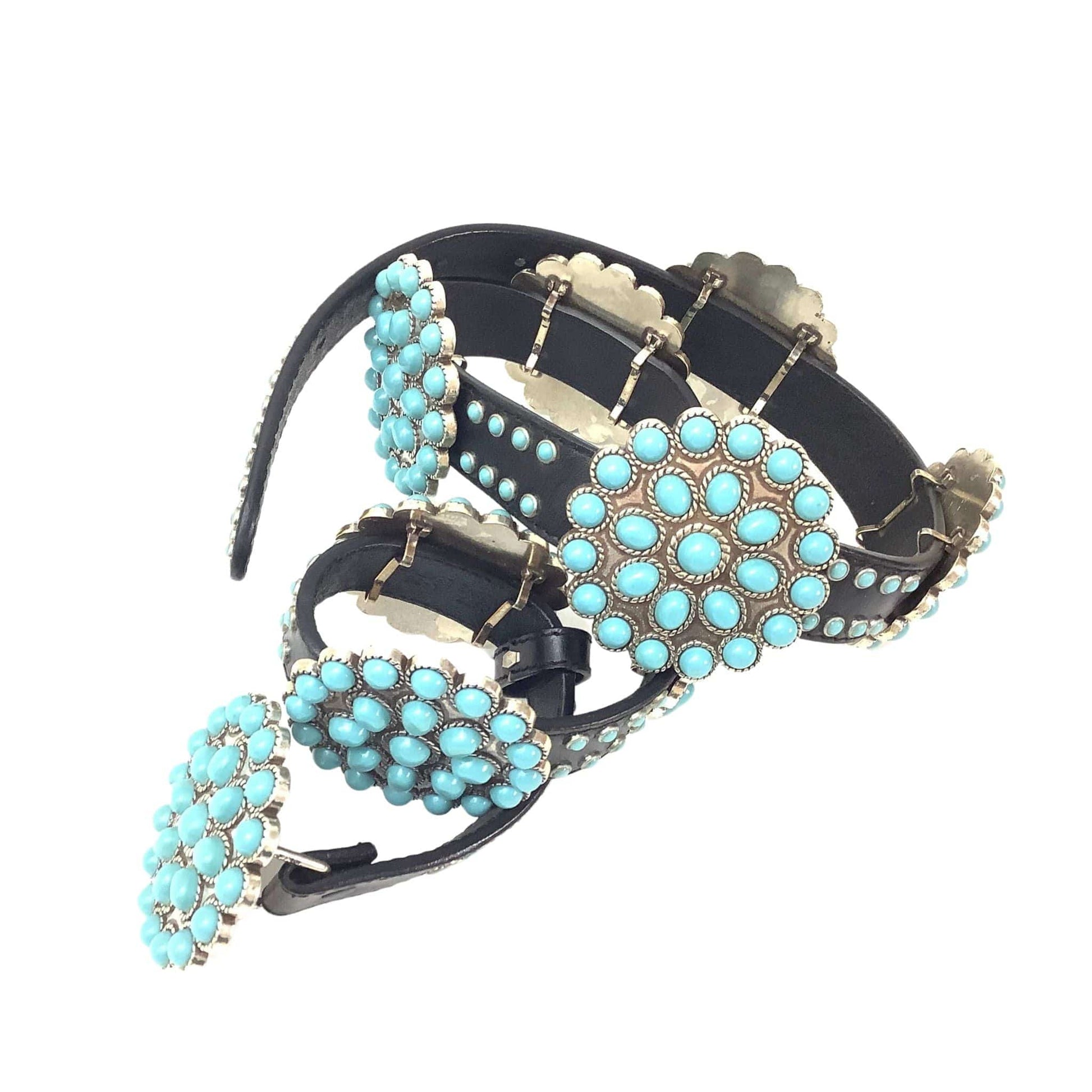 Faux Turquoise Concho Belt