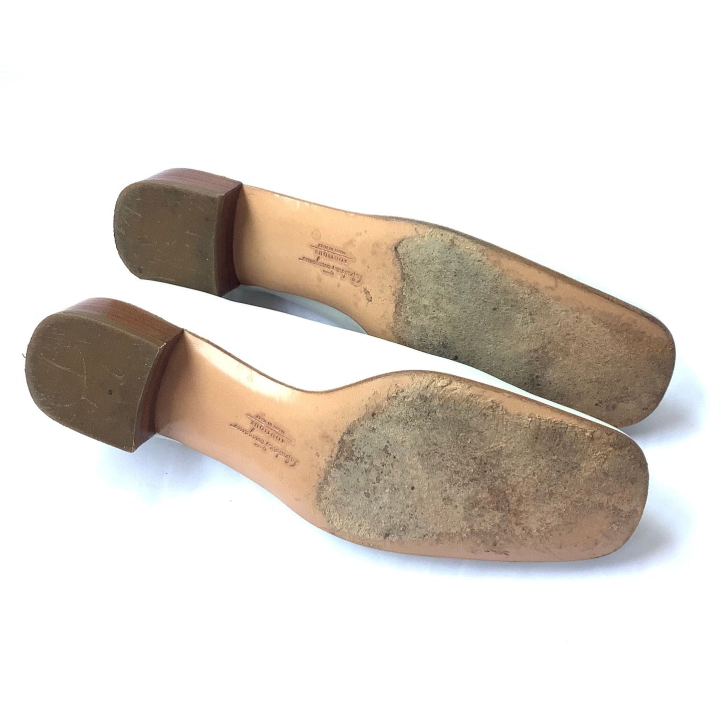 Ferragamo White Heels