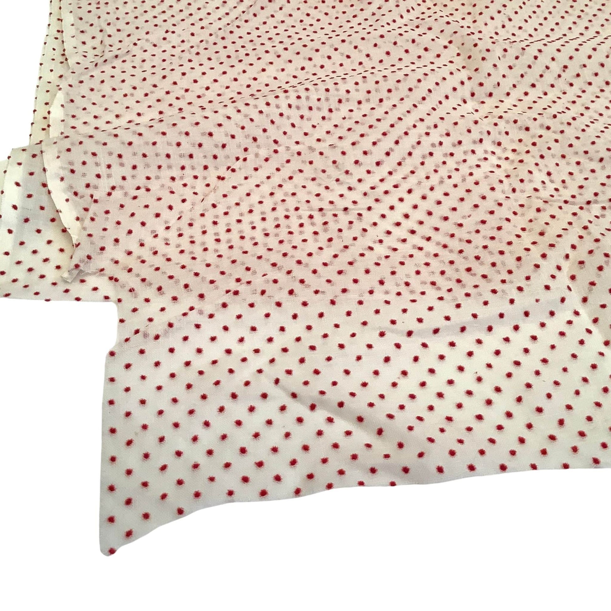 Flocked Sheer Fabric