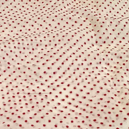 Flocked Sheer Fabric