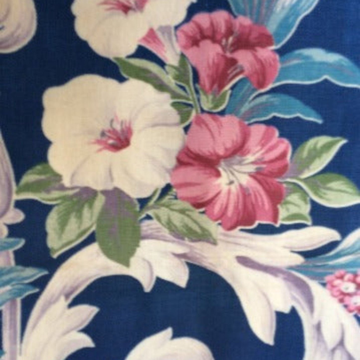 Floral Barkcloth Fabric