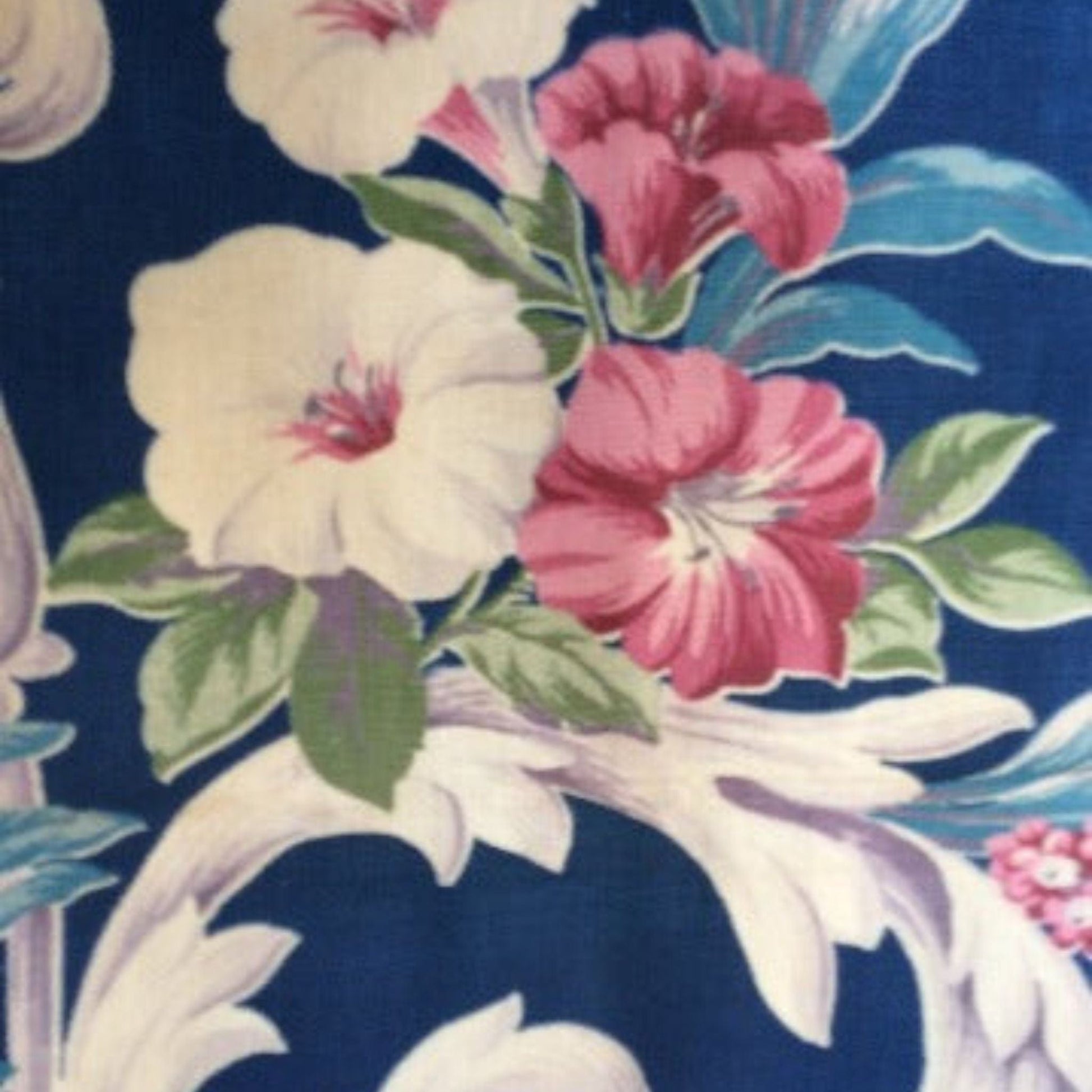 Floral Barkcloth Fabric