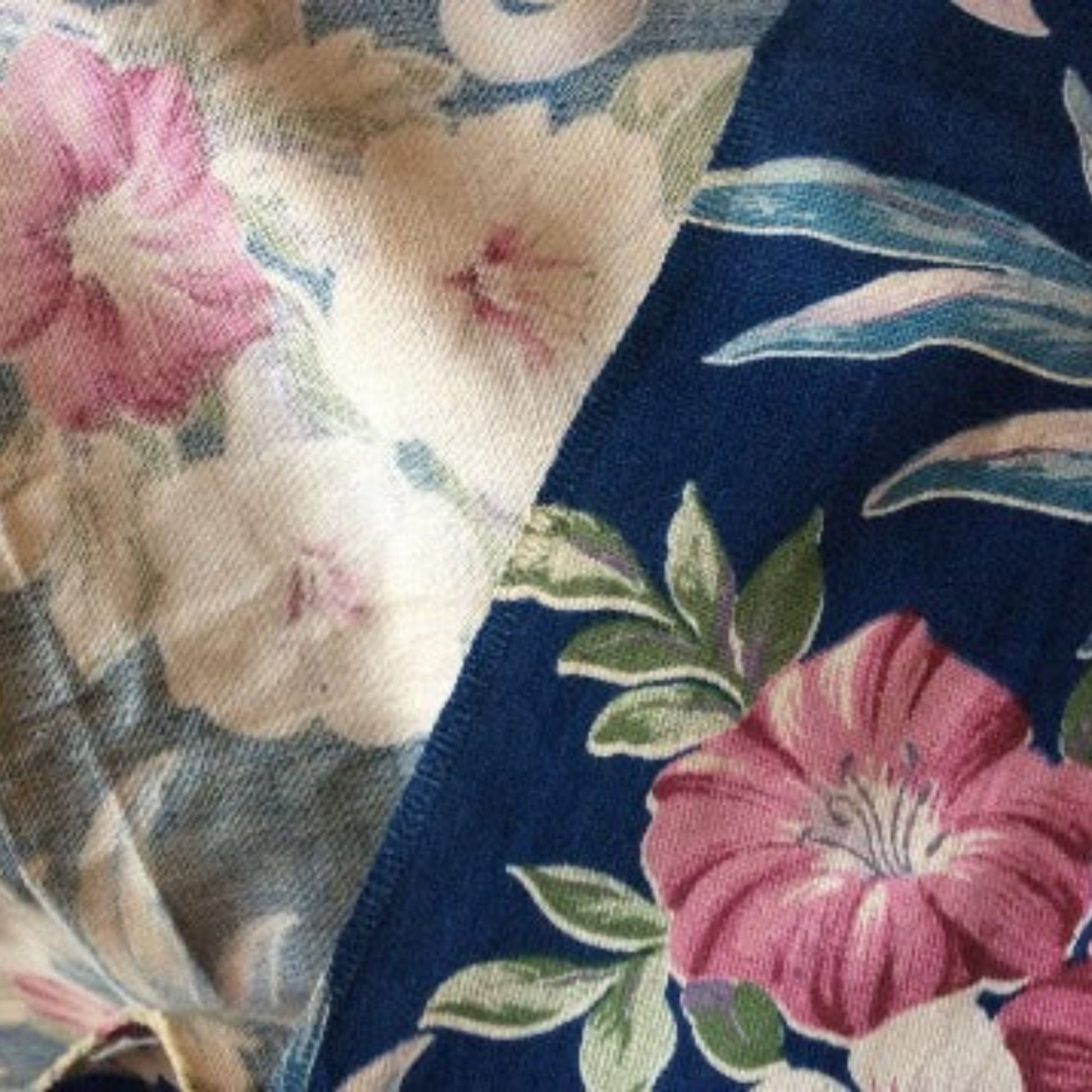 Floral Barkcloth Fabric