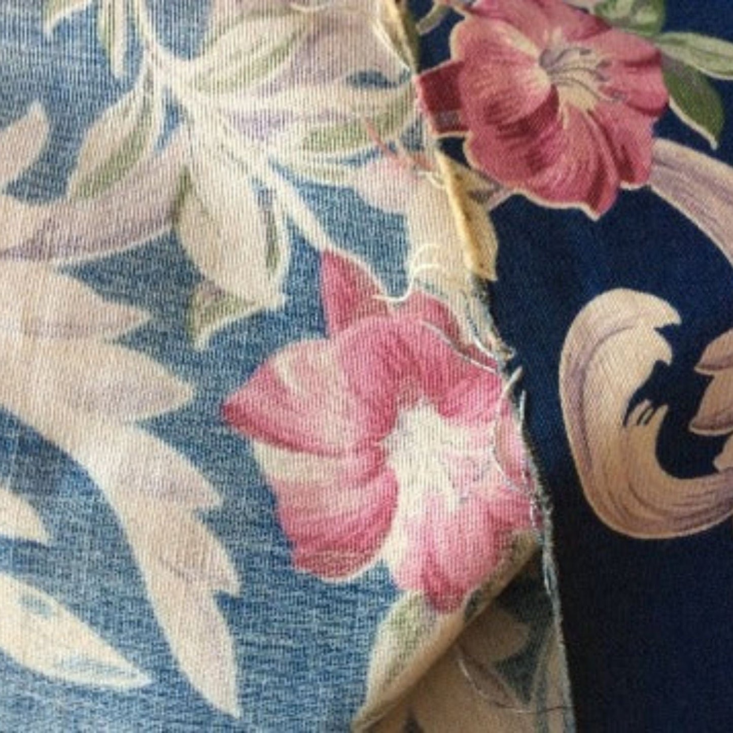 Floral Barkcloth Fabric