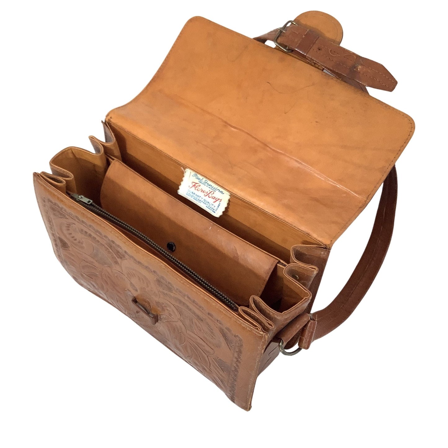 Flores Tooled Handbag