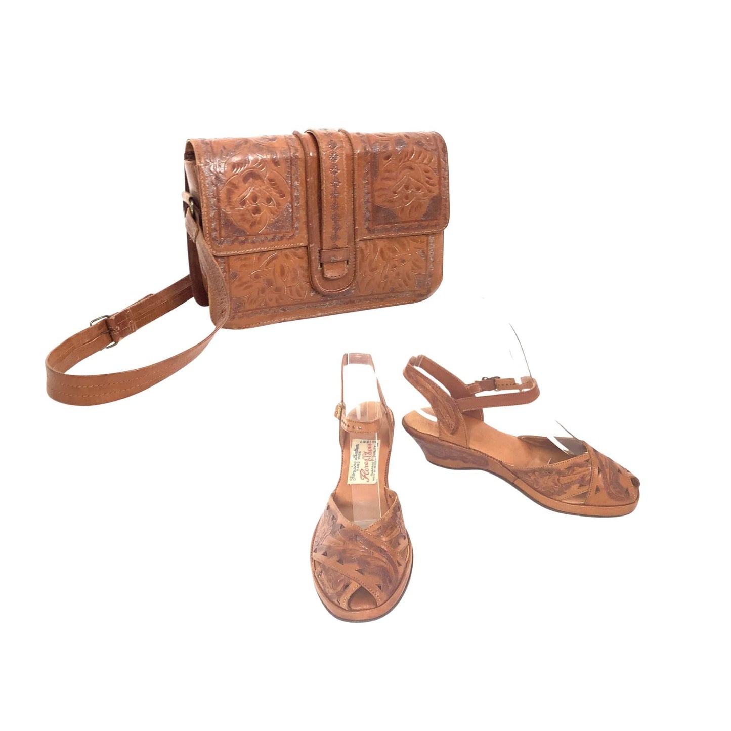 Flores Tooled Handbag