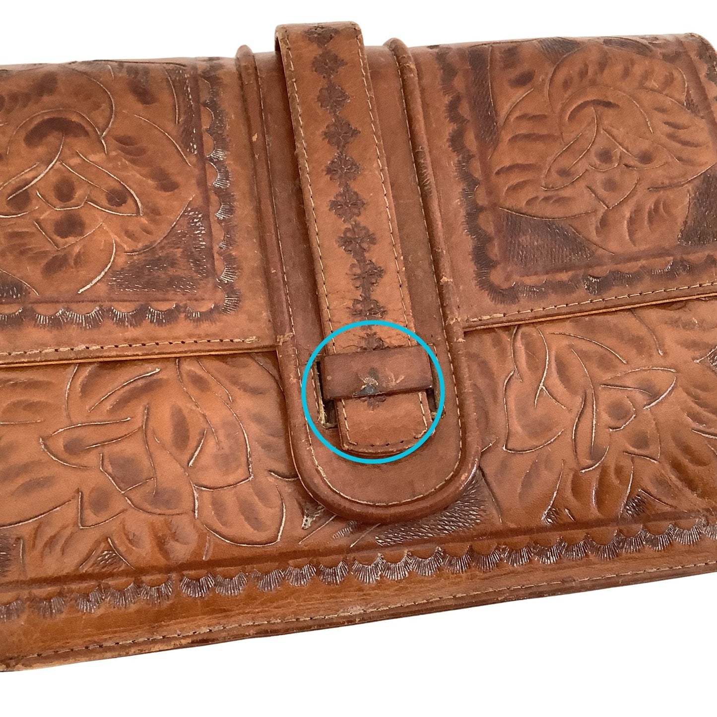 Flores Tooled Handbag