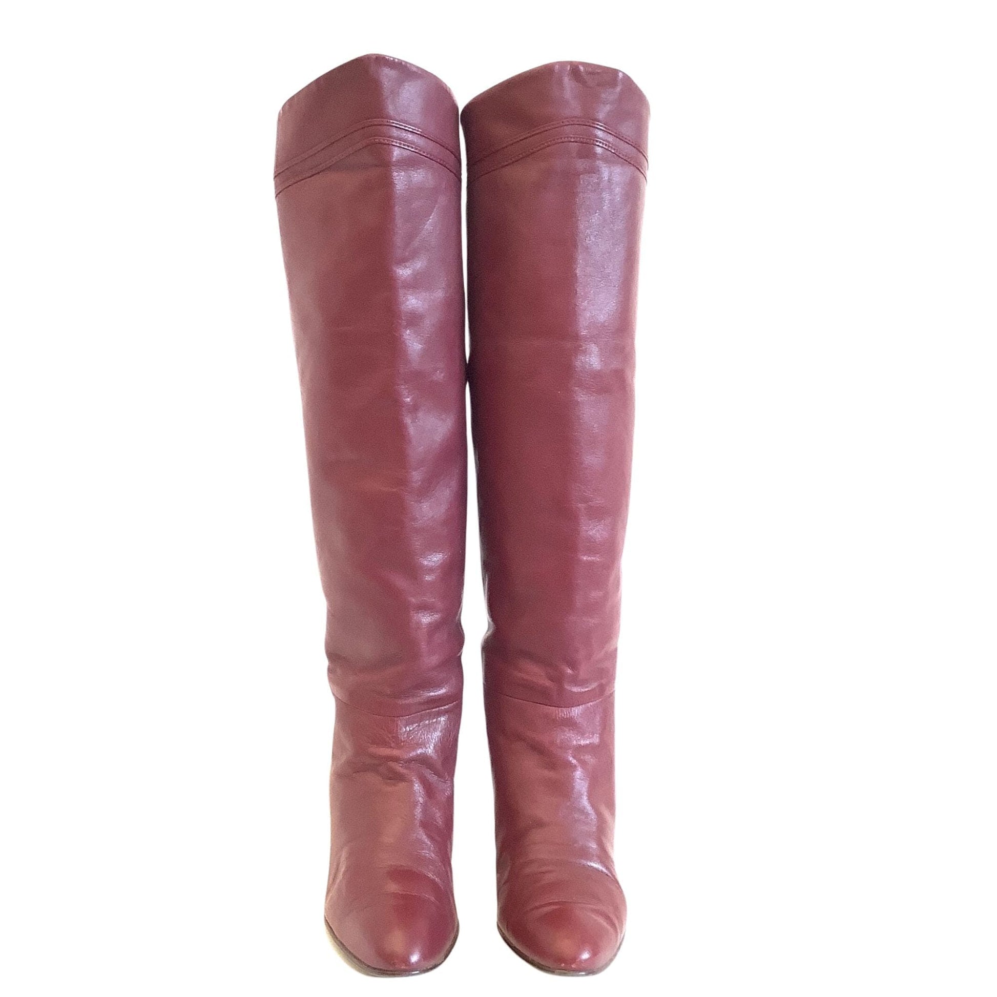 Fold Top Heeled Boots