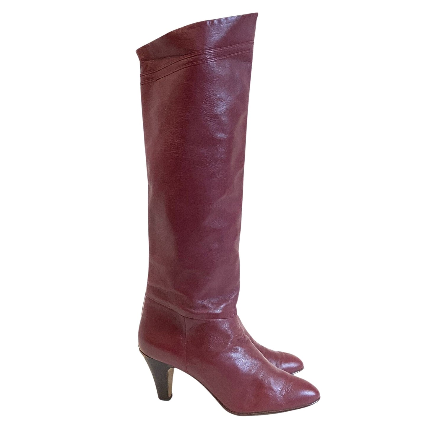 Fold Top Heeled Boots