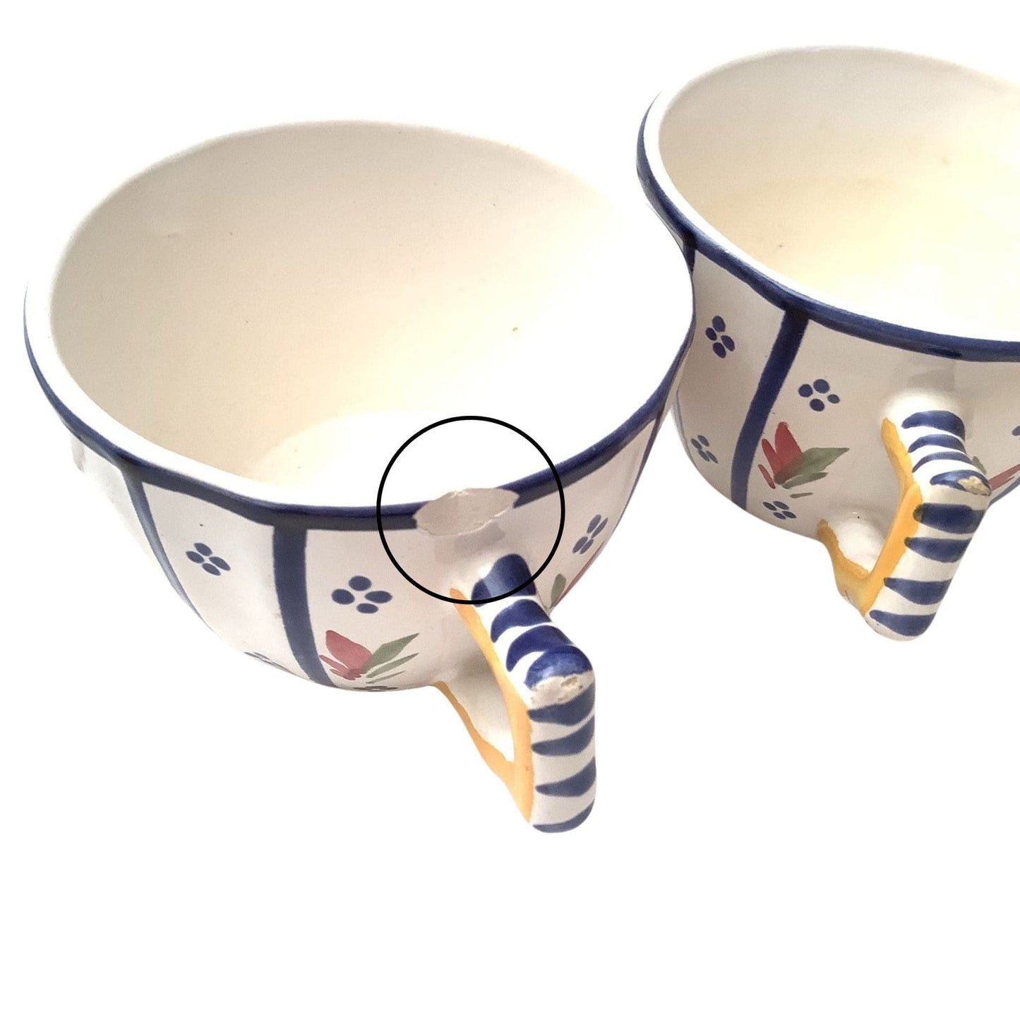 French Quimper Cups