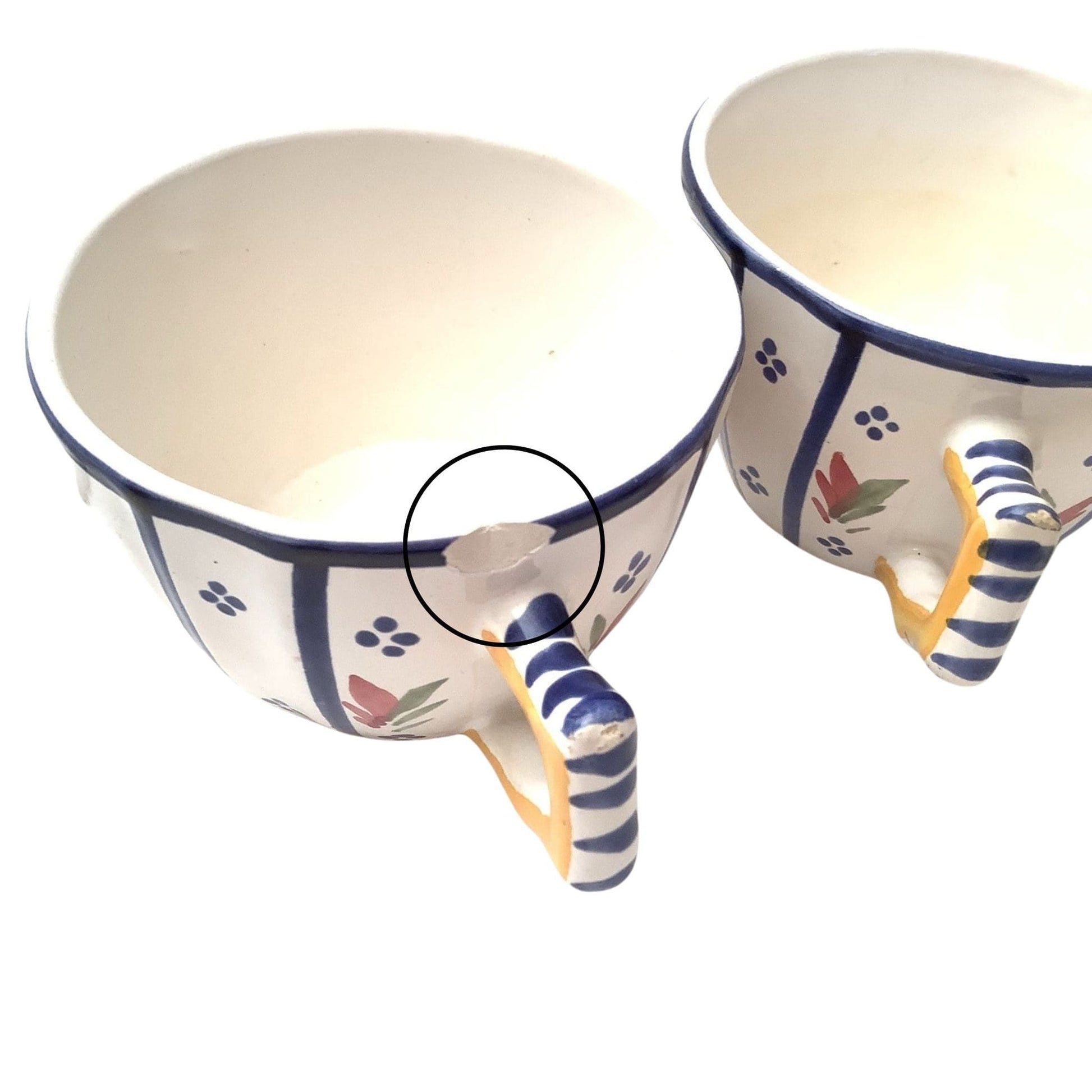 French Quimper Cups