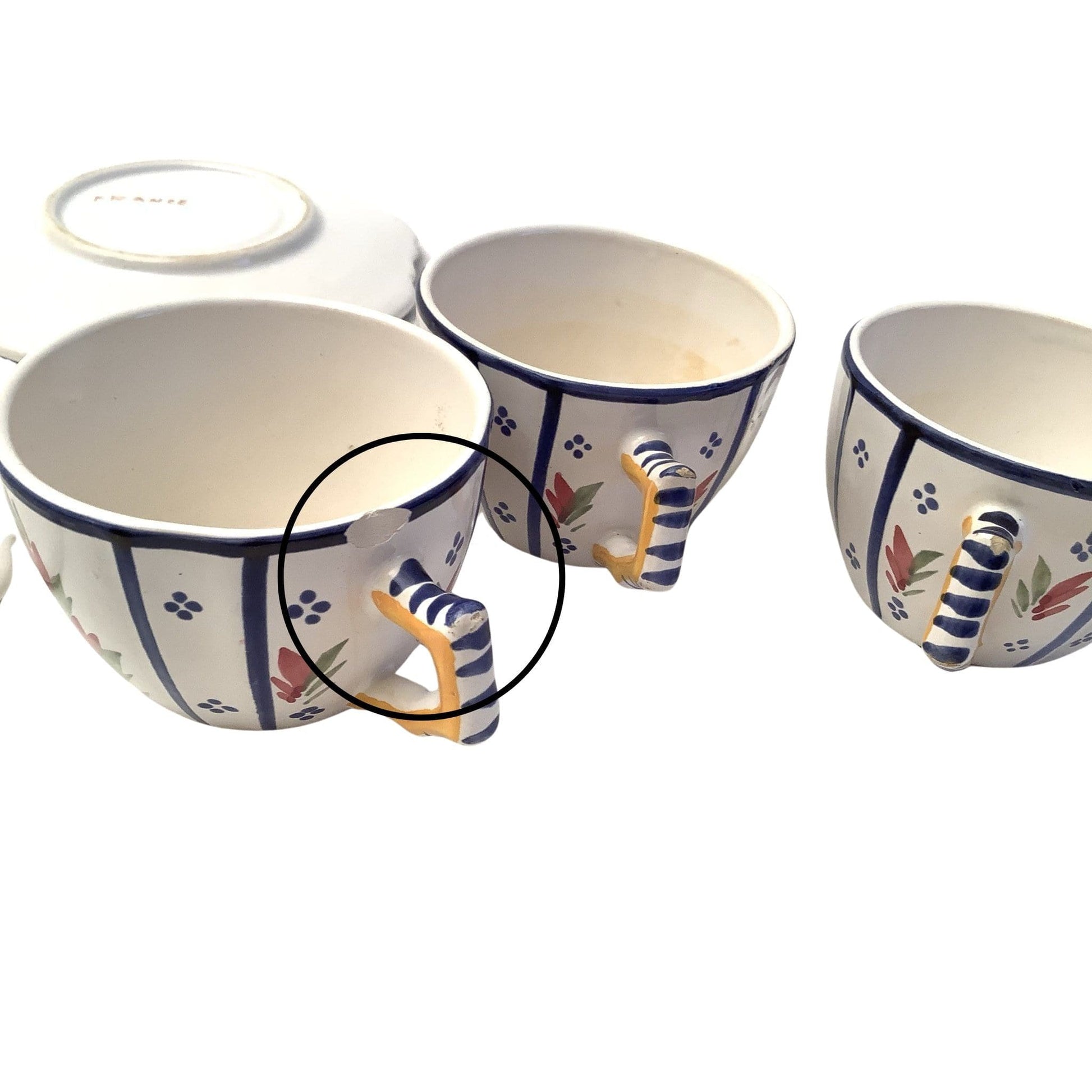 French Quimper Cups