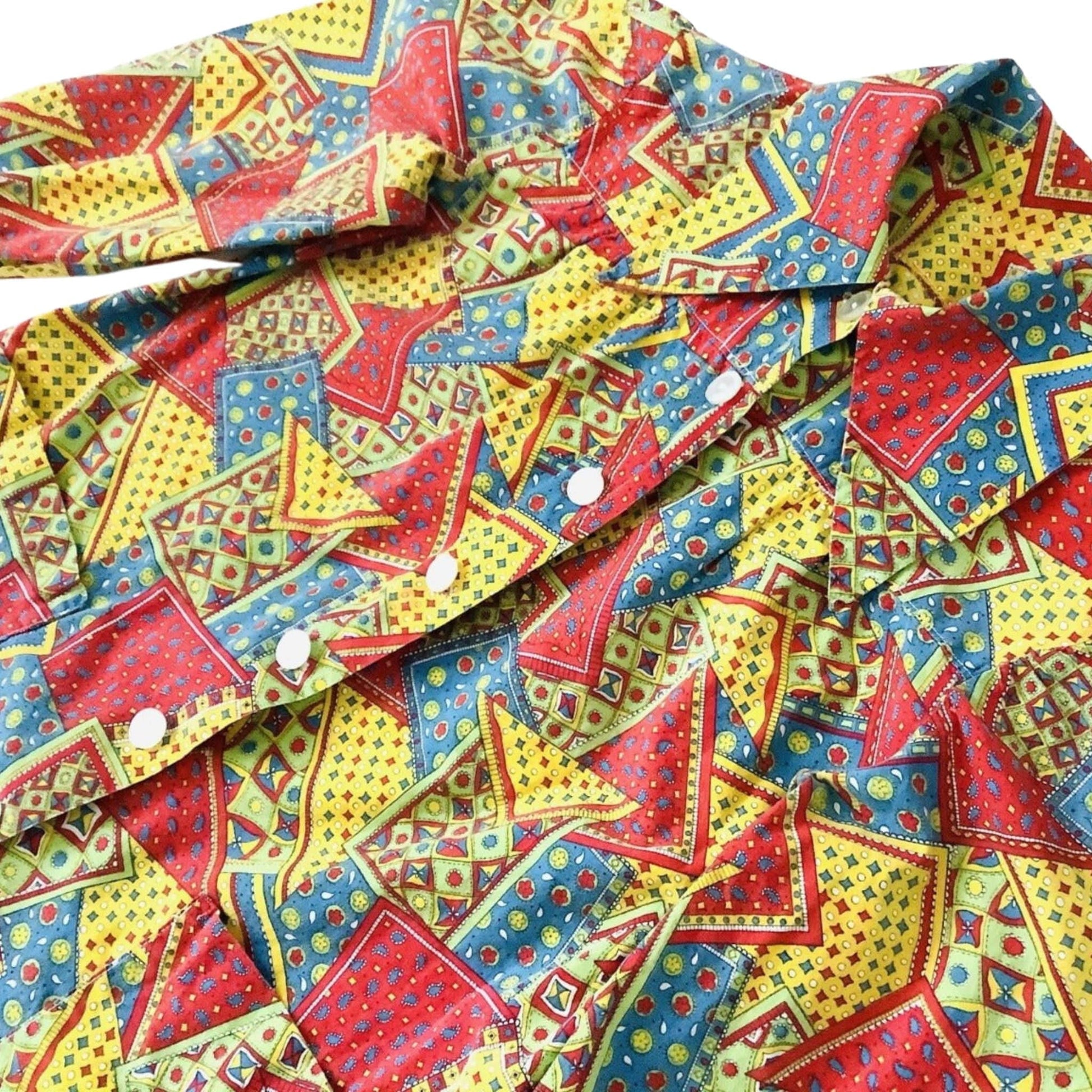 Vintage 1930s Funky Patchwork Top - Collectible Women's Blouse