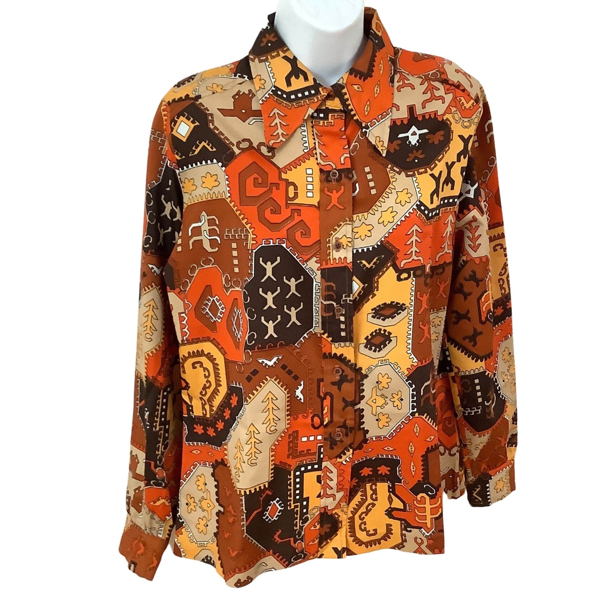 Funky Vintage 1950s Shirt - Rockabilly Western Style