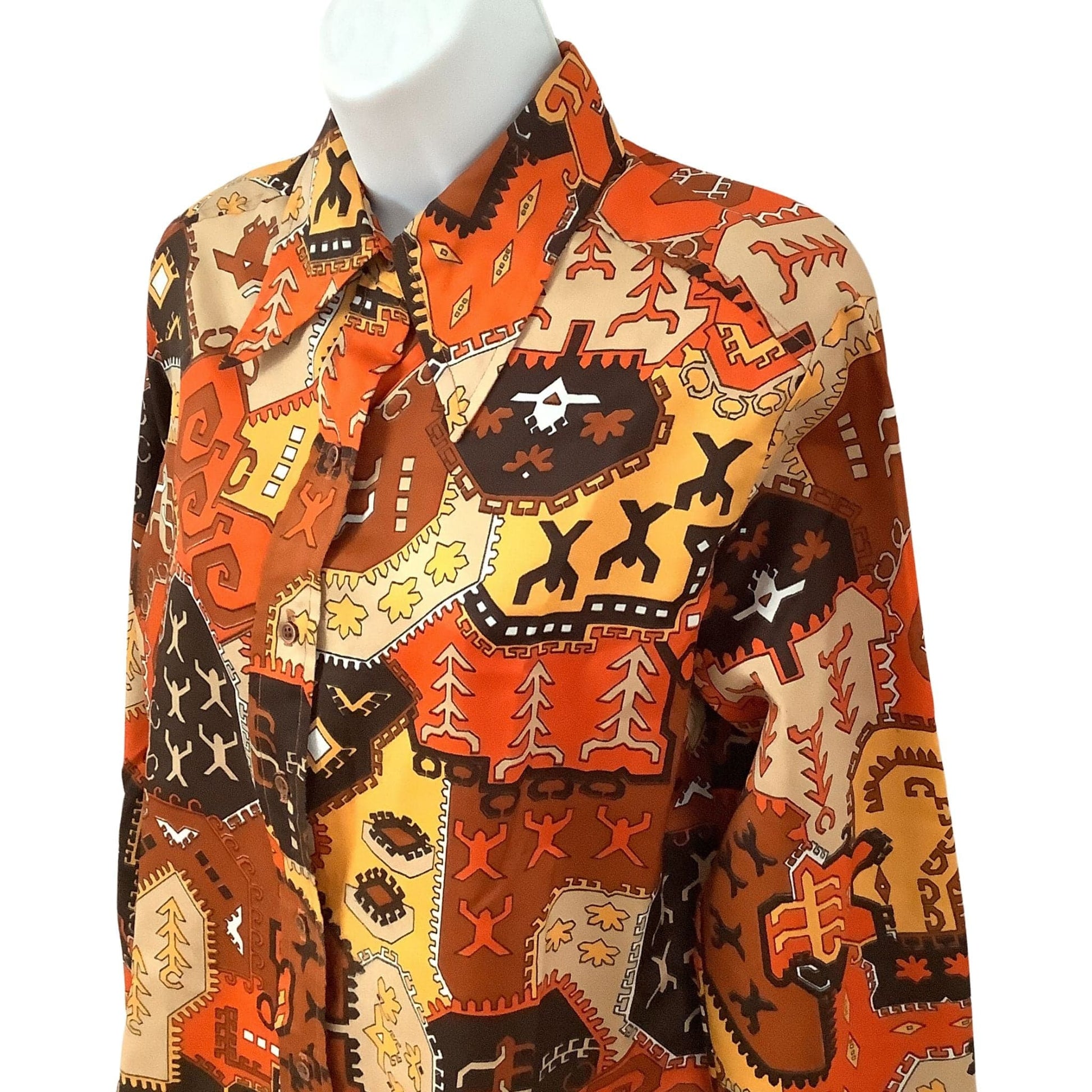 Funky Vintage 1950s Shirt - Rockabilly Western Style