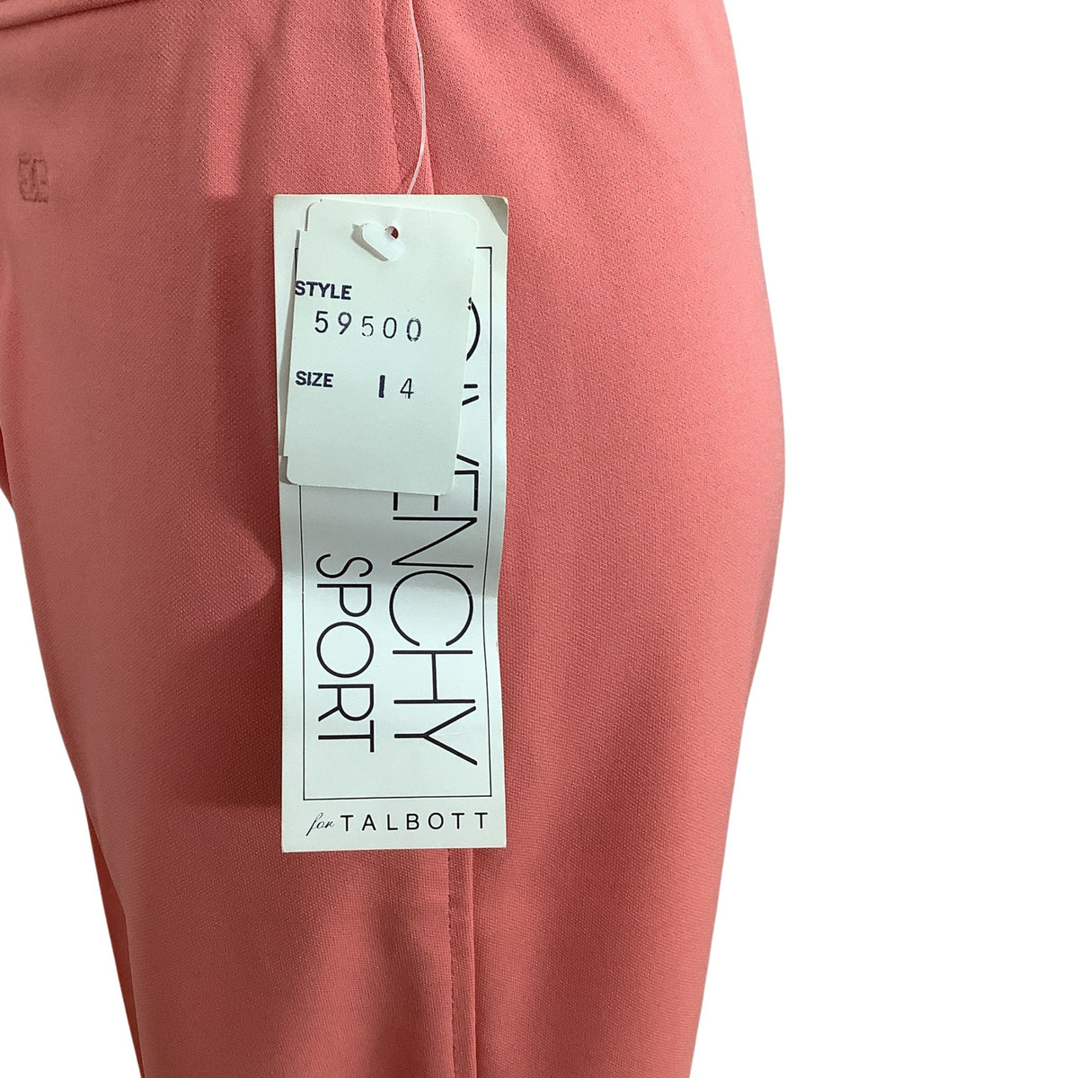 Givenchy Sport Tag Size 14 attached to slacks