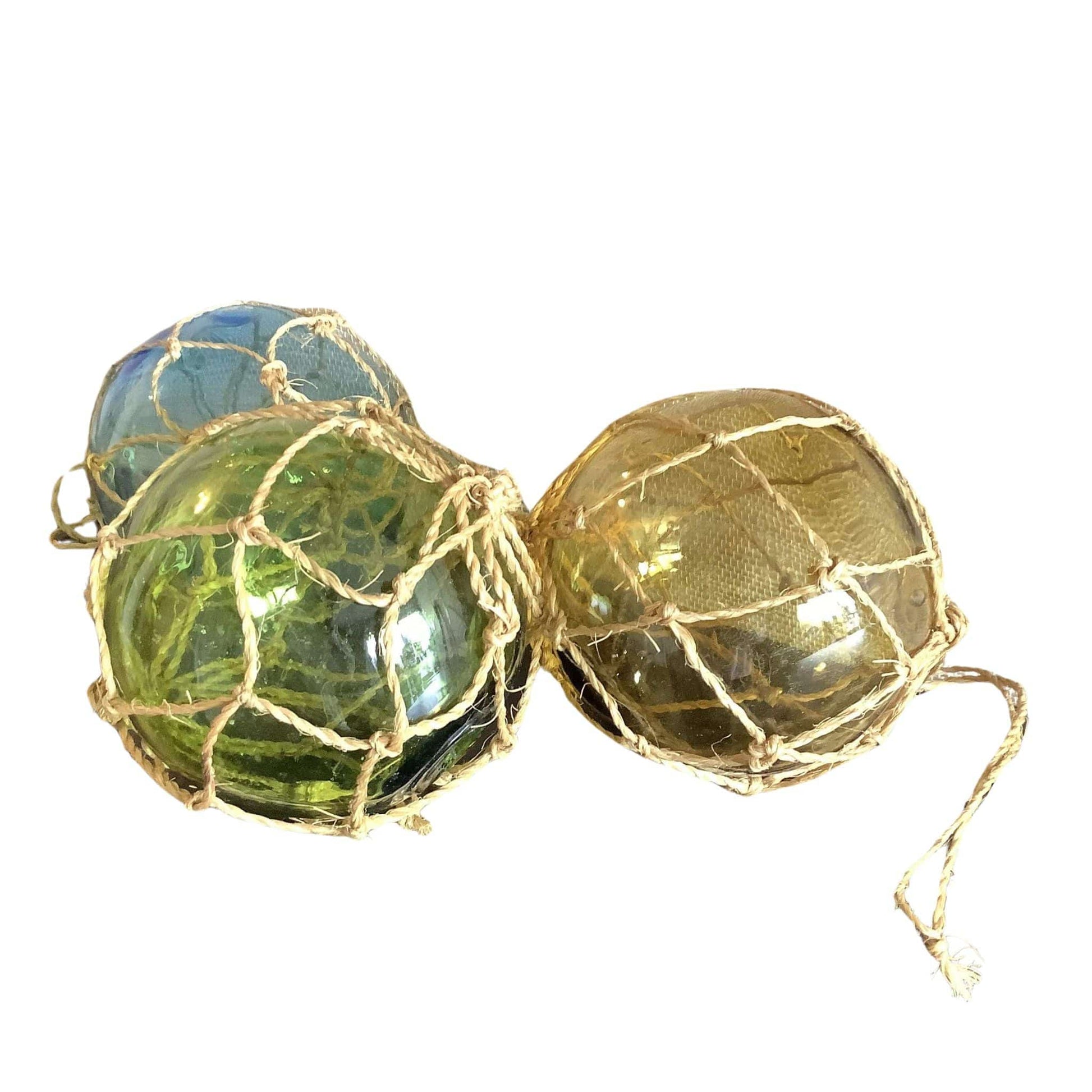 Glass Fishing Floats Trio