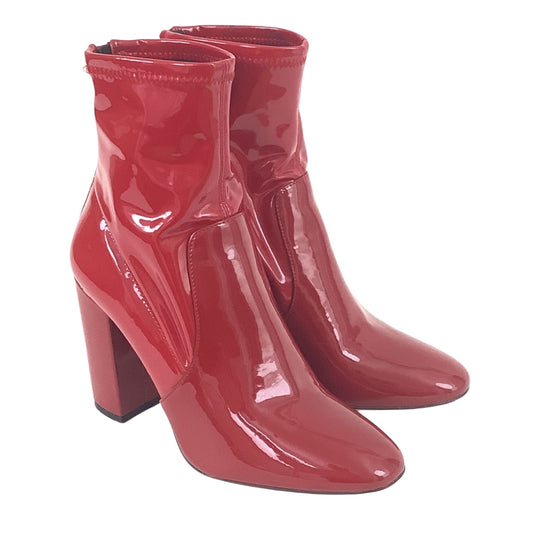 Glossy Red Booties