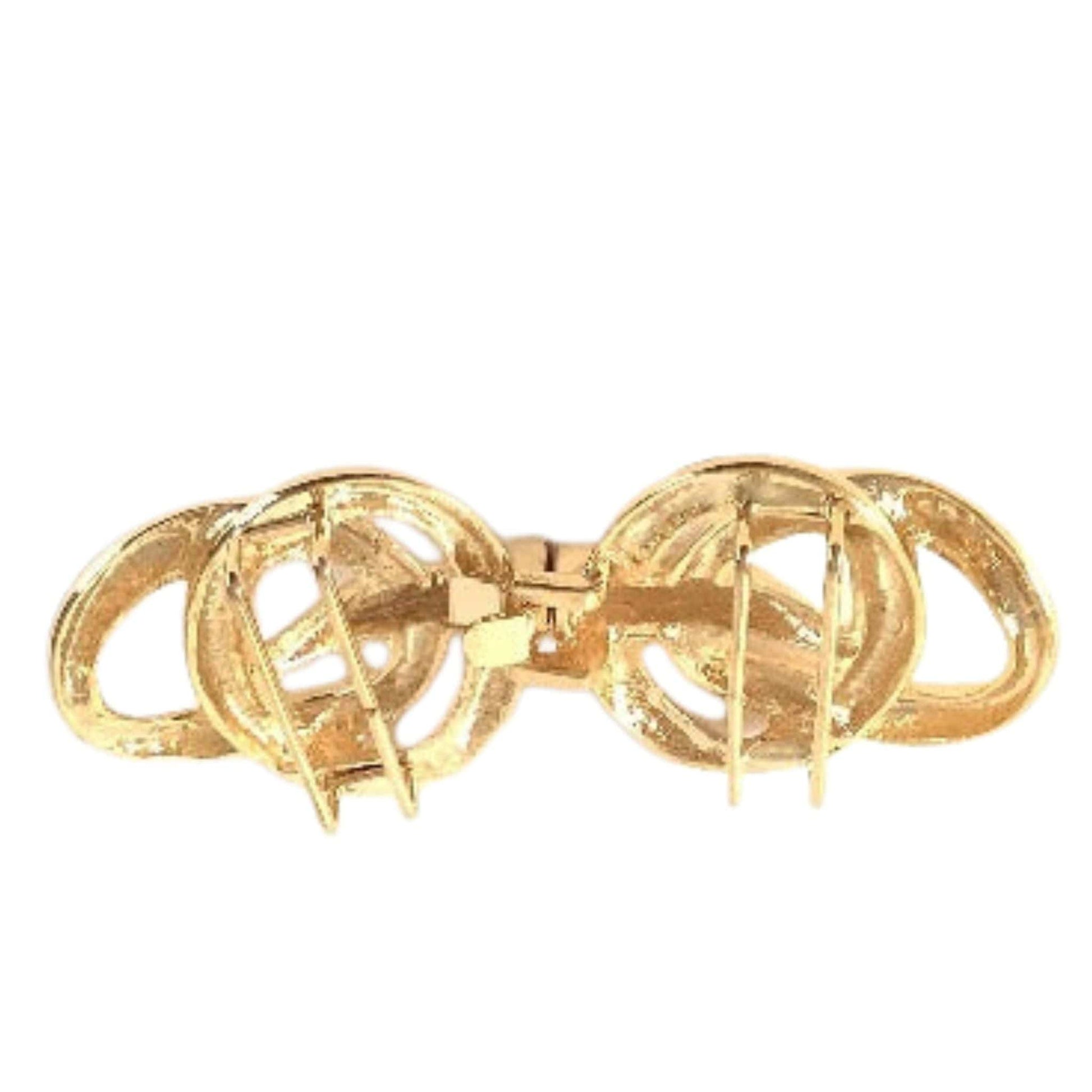 Gold Circles Belt Buckle