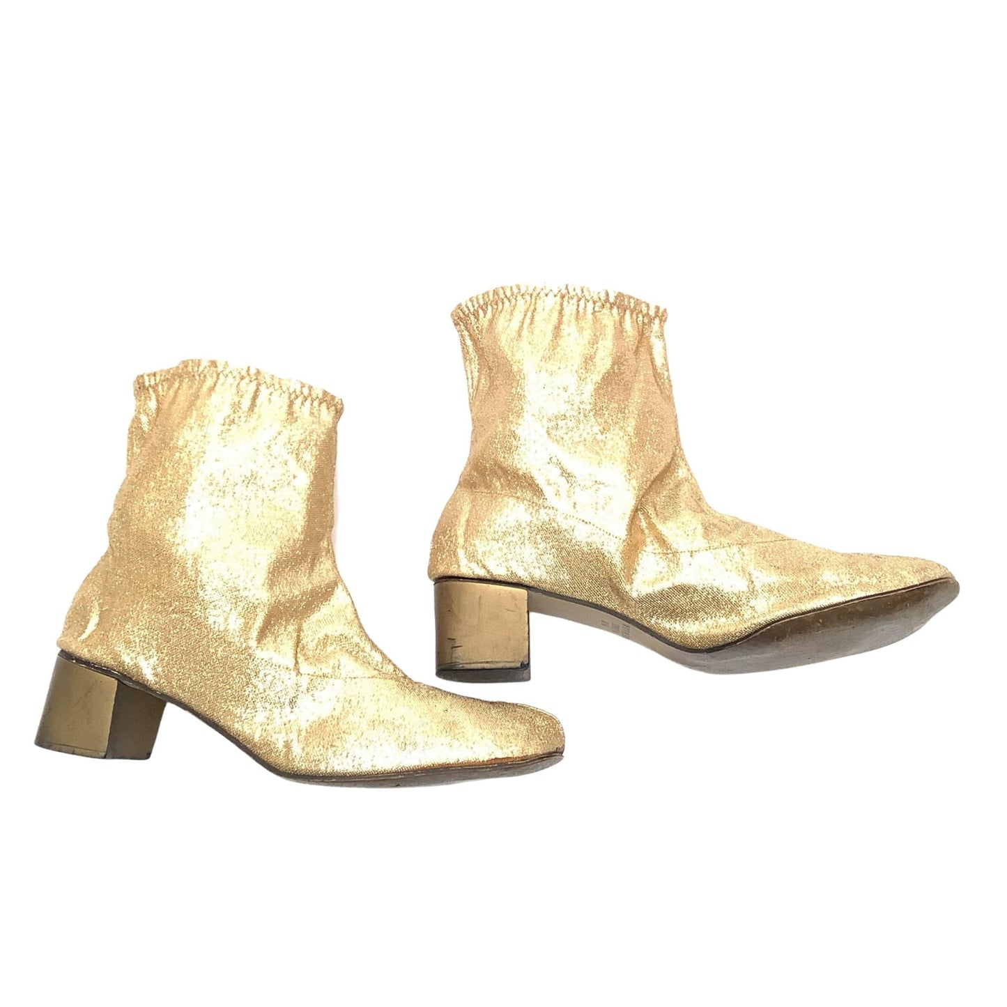 Gold Lurex Booties