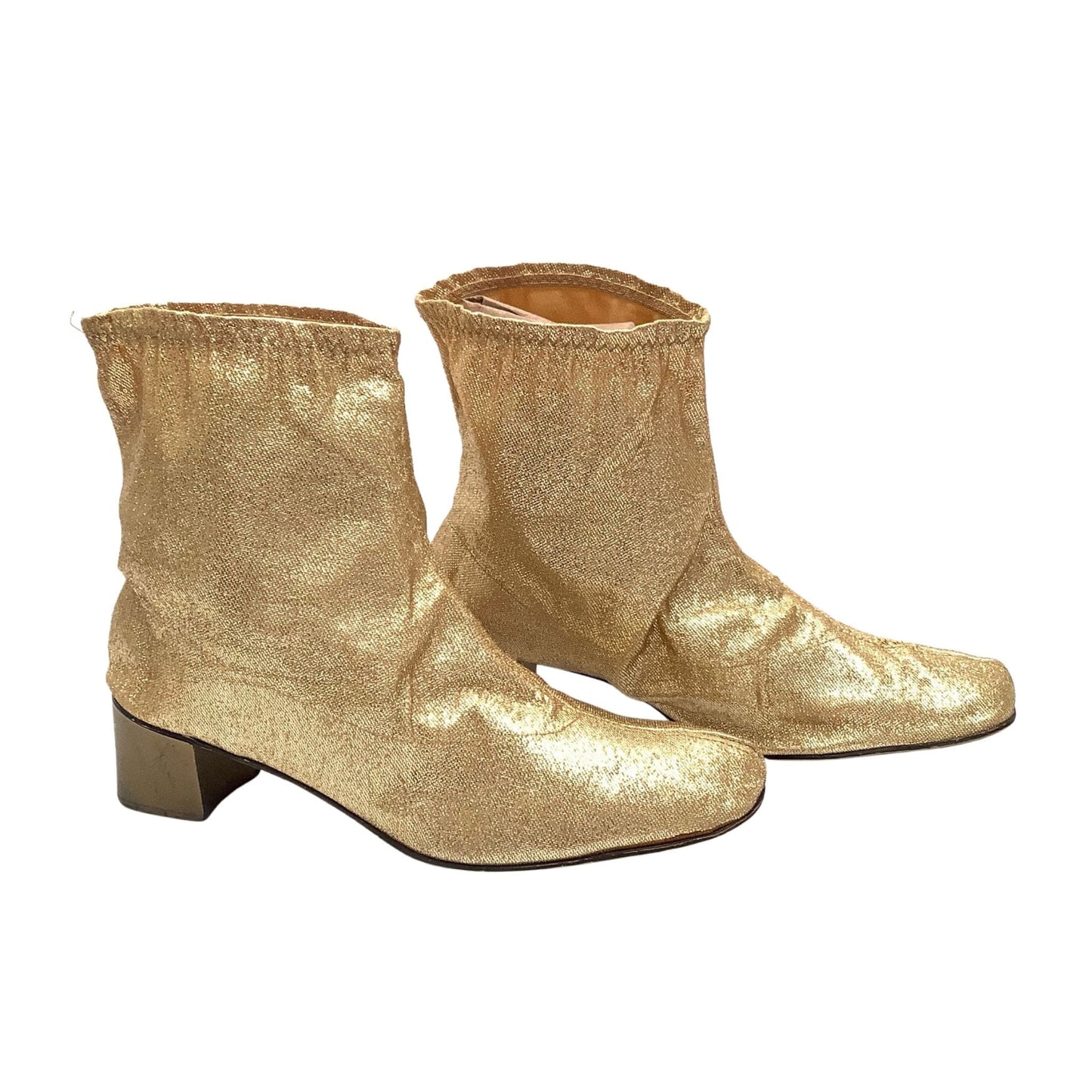 Gold Lurex Booties