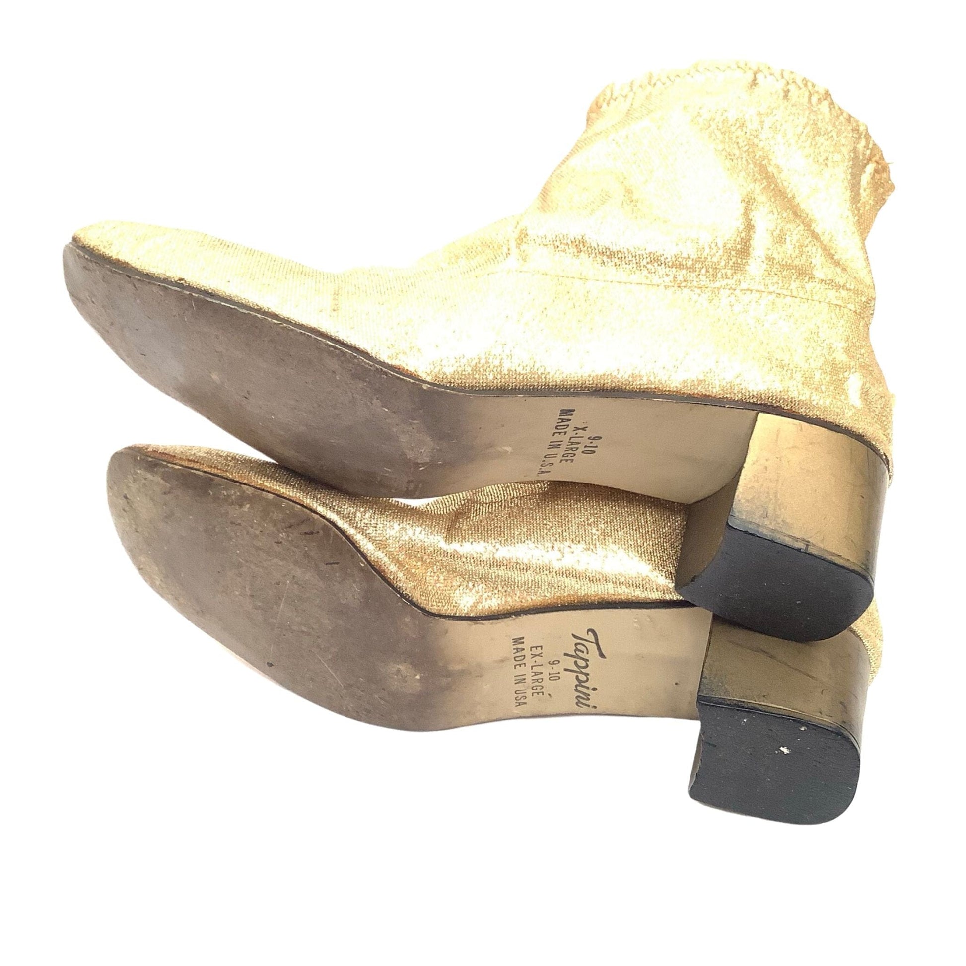 Gold Lurex Booties