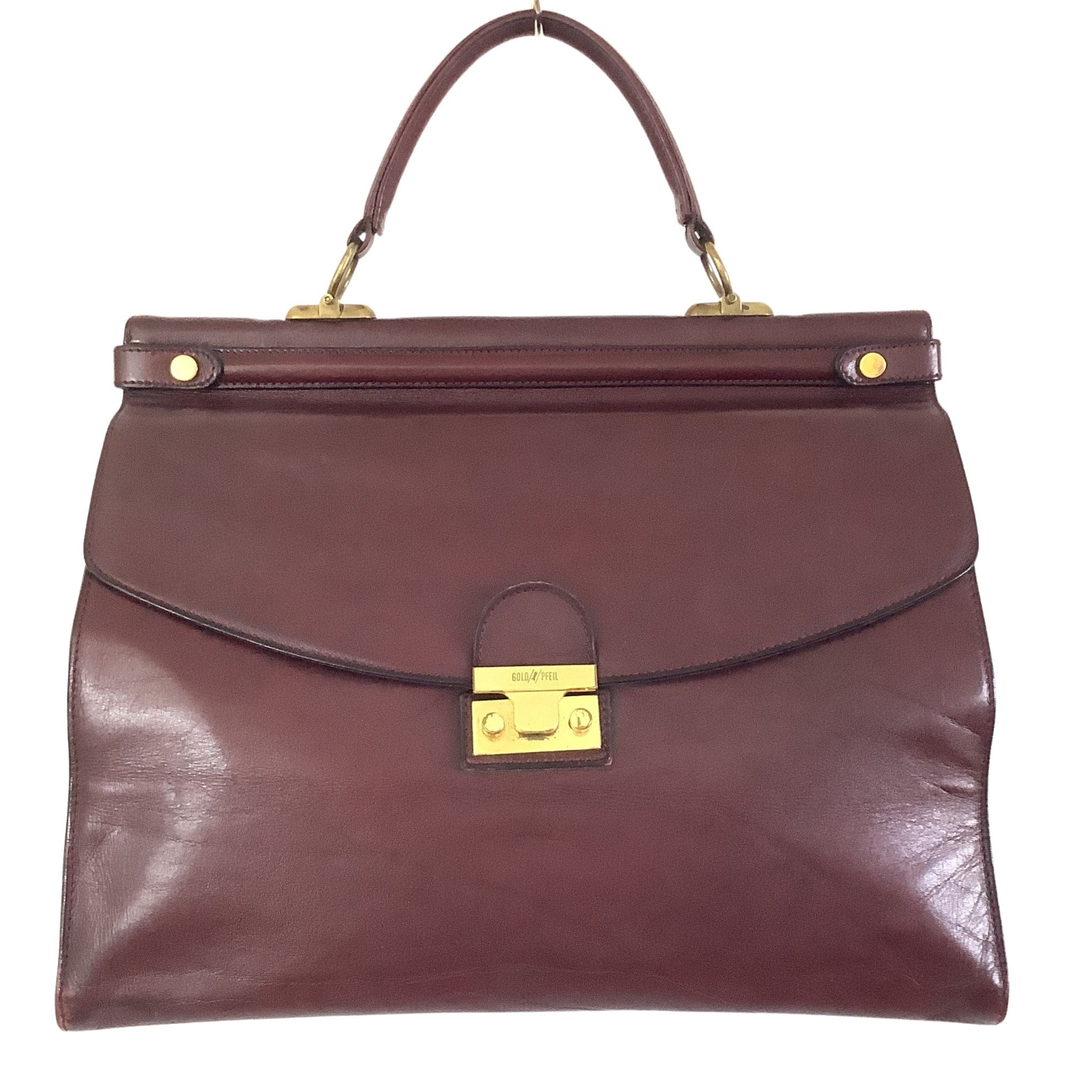 【ビンテージ】GOLD PFEIL ショルダーバッグWest Germany製 Taiwan West Germany Gold Pfeil Caramel Macchiato • Trapezoidal