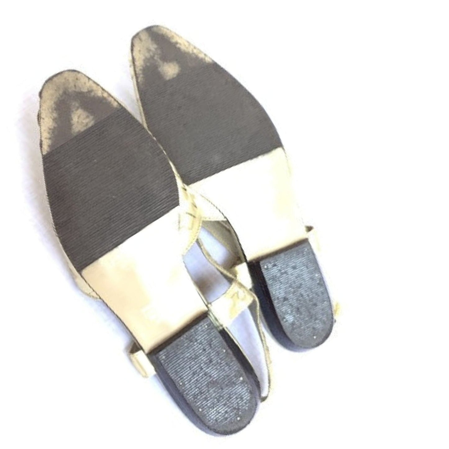 Gold Woven Leather Flats