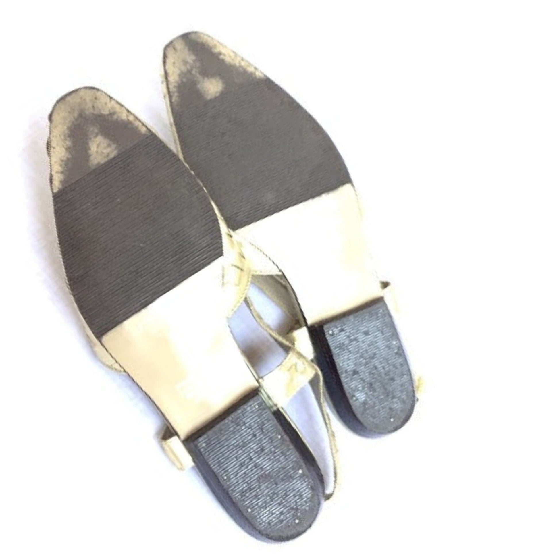 Gold Woven Leather Flats