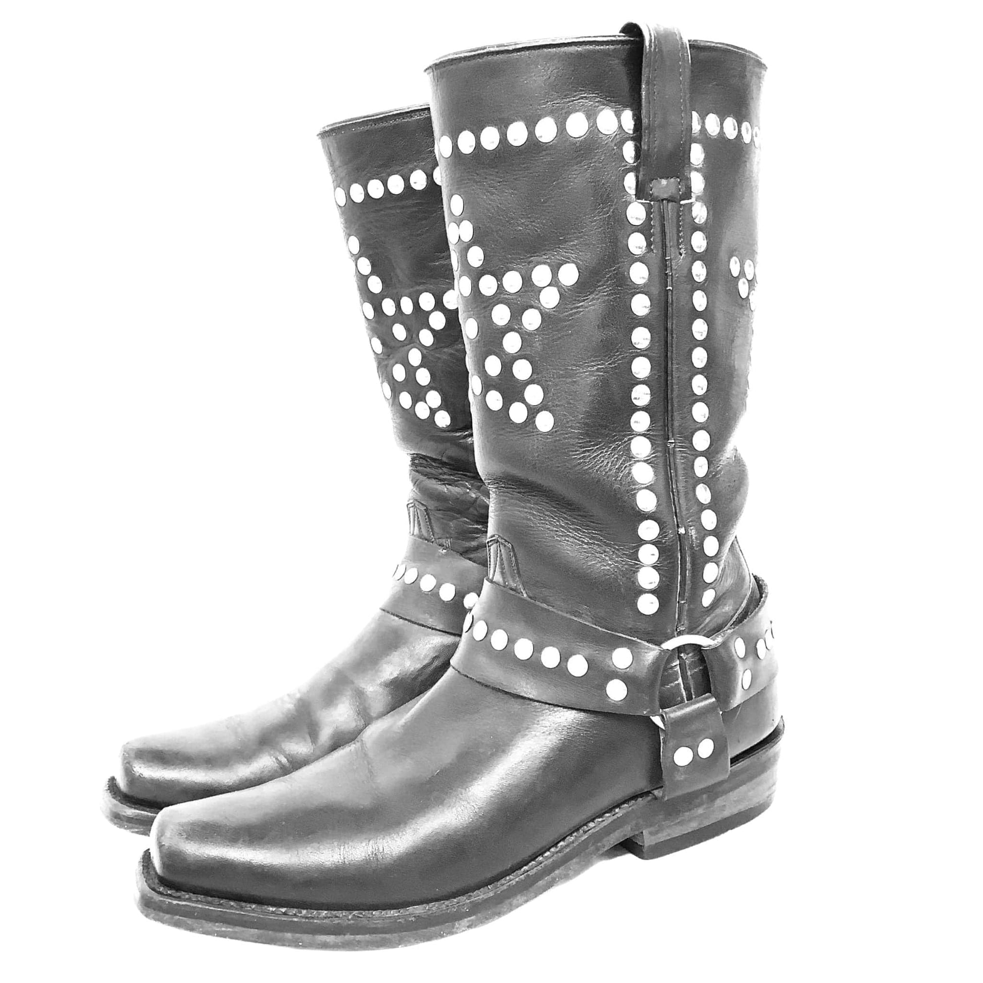Goth Motorcycle Boots