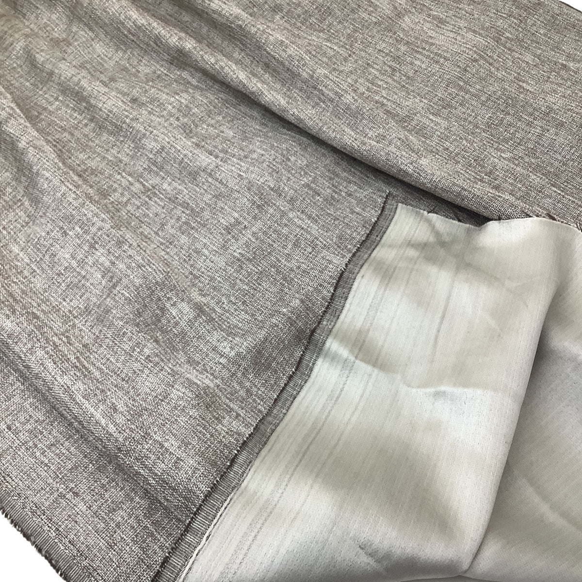 Metallic Gray Fabric Remnant Y2K