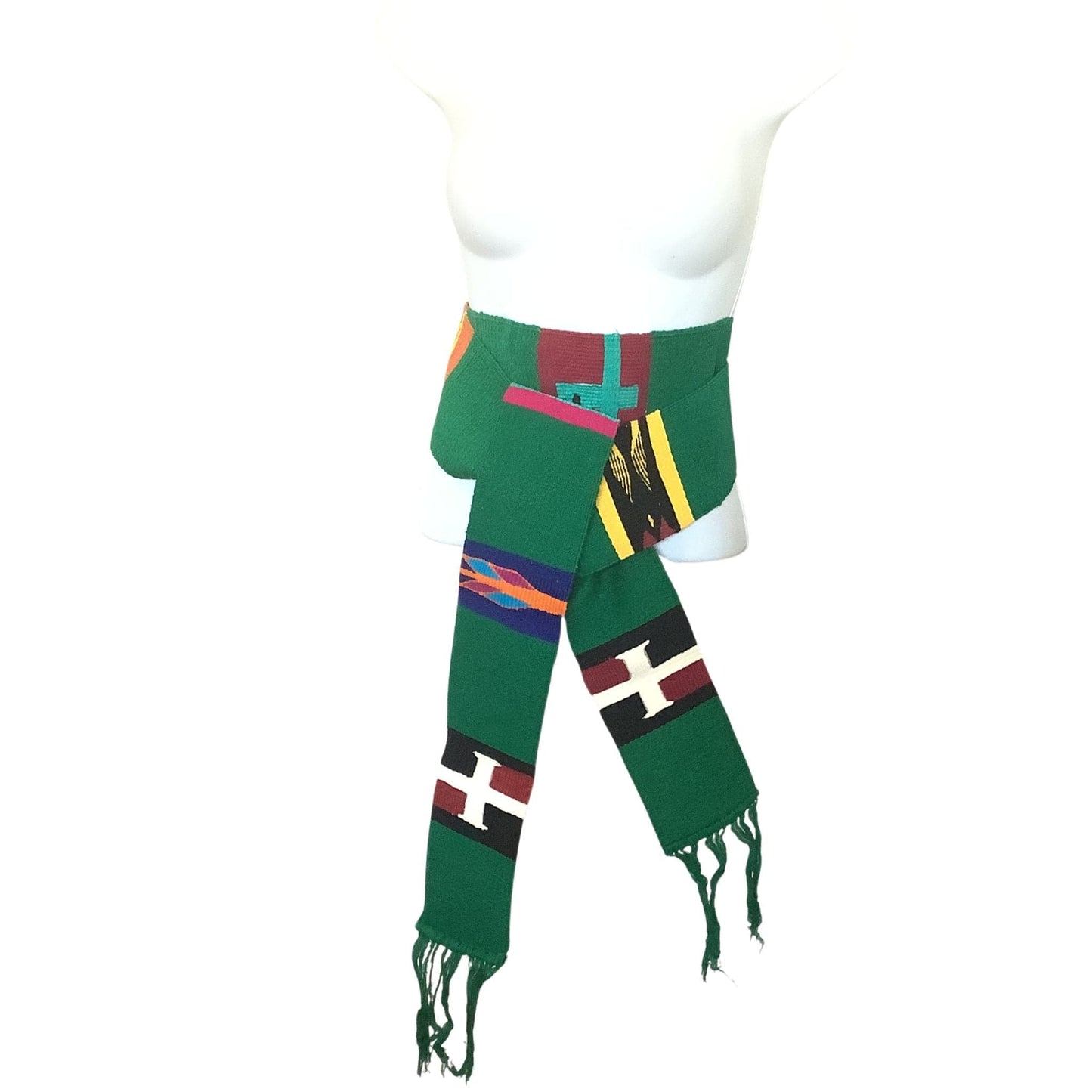 Green Ethnic Faja Belt