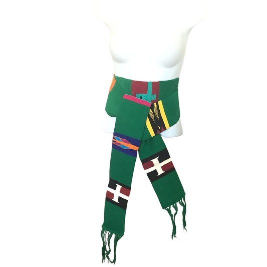 Green Ethnic Faja Belt
