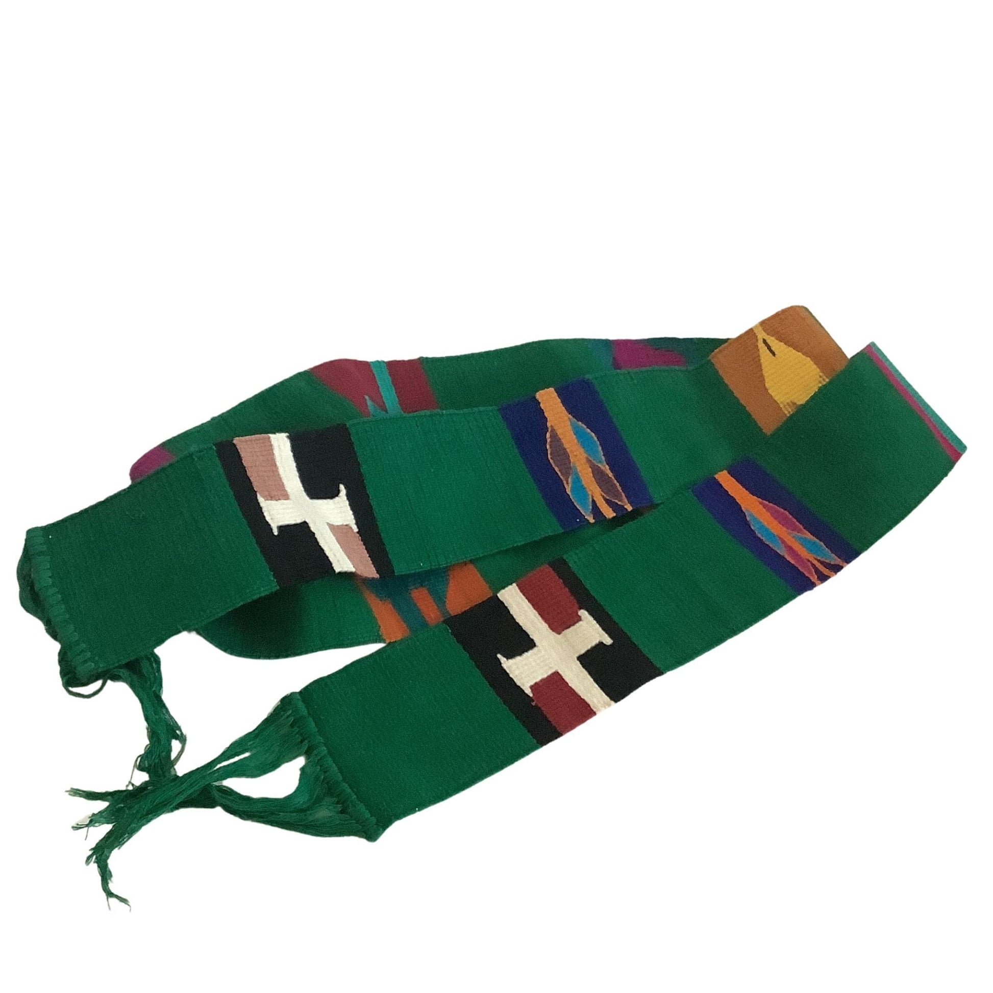 Green Ethnic Faja Belt