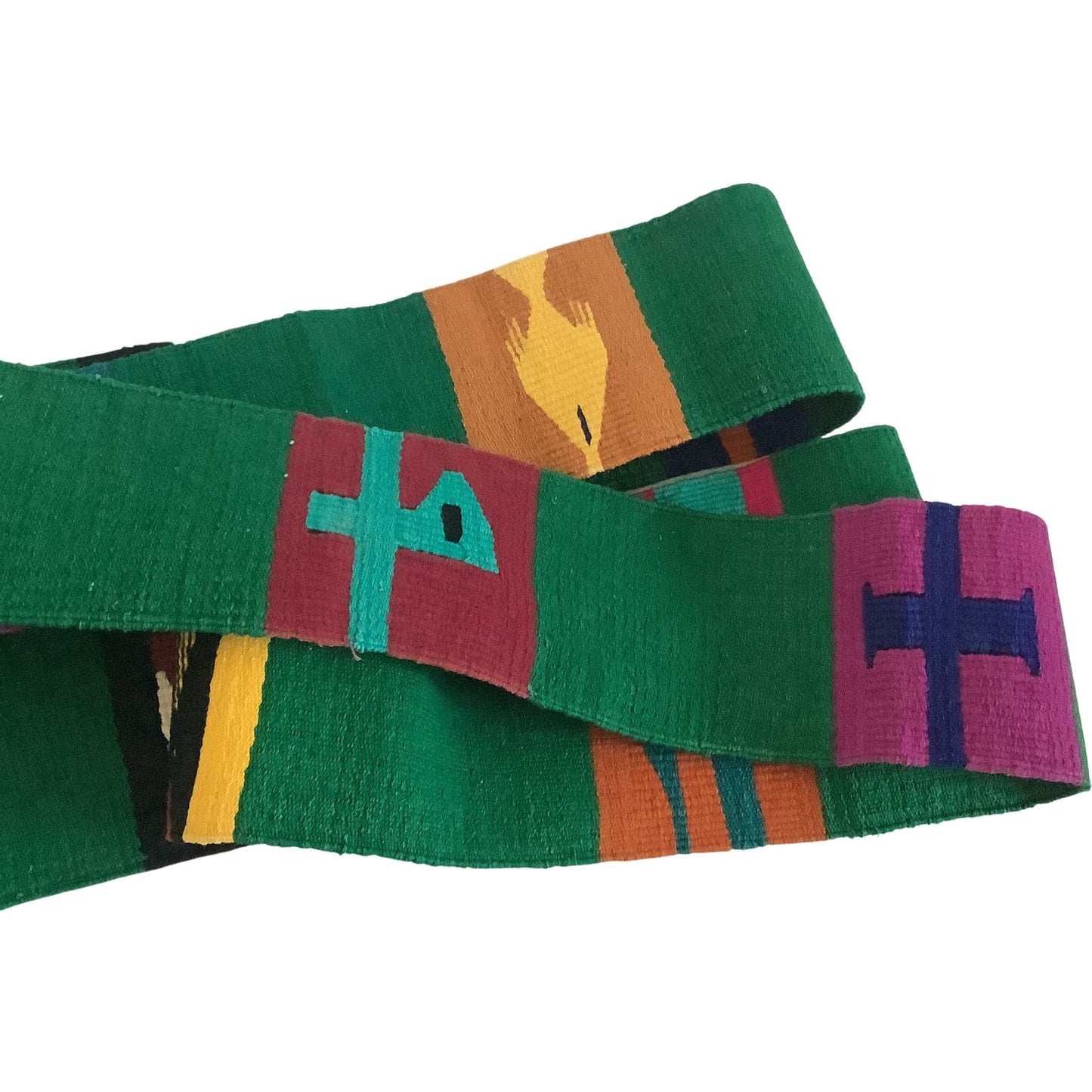 Green Ethnic Faja Belt