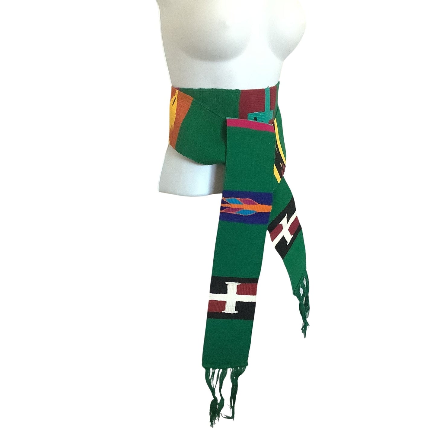 Green Ethnic Faja Belt