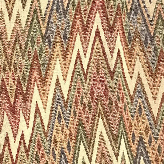 Green Flame Stitch Fabric