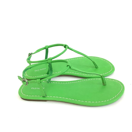 Green Flat Sandals