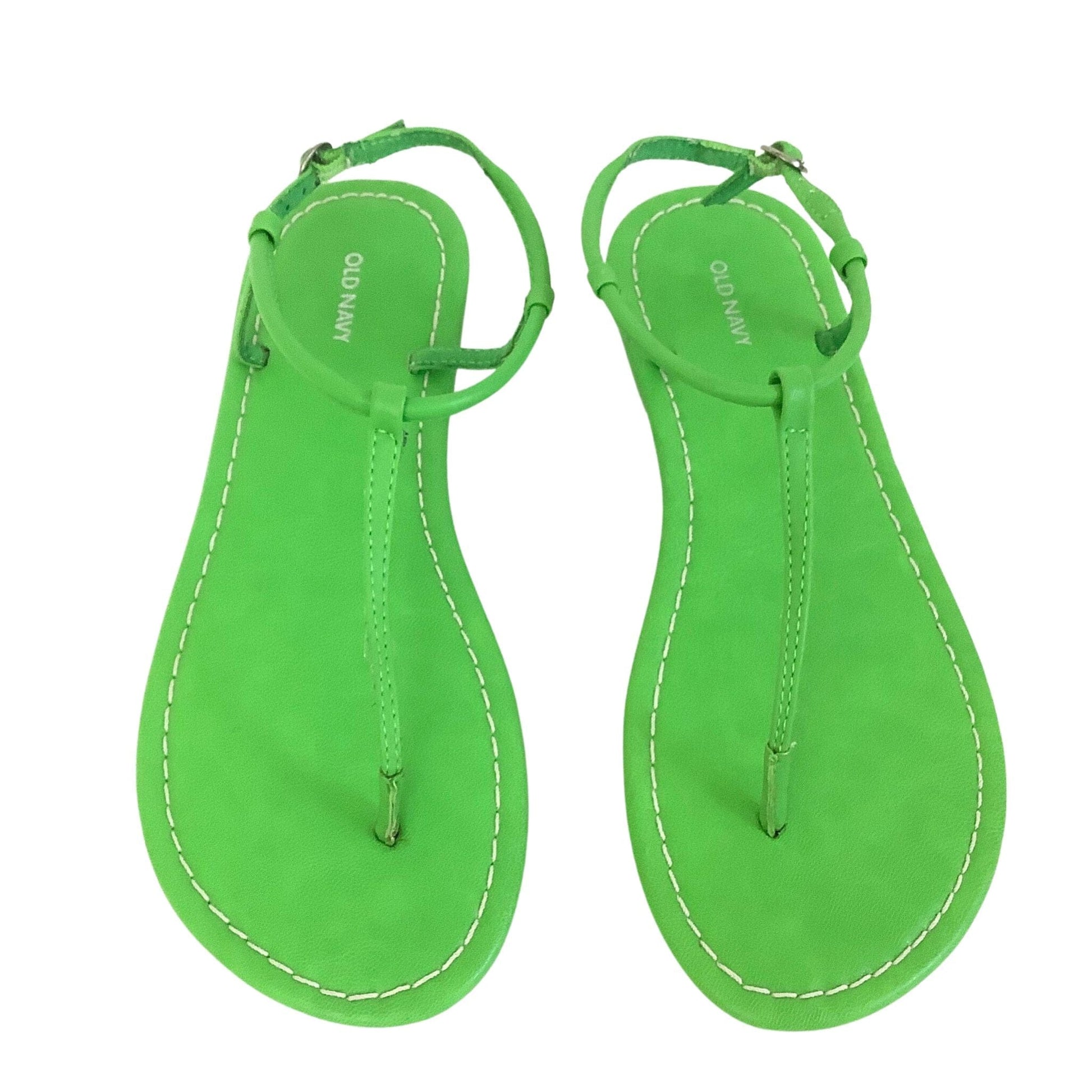 Green Flat Sandals