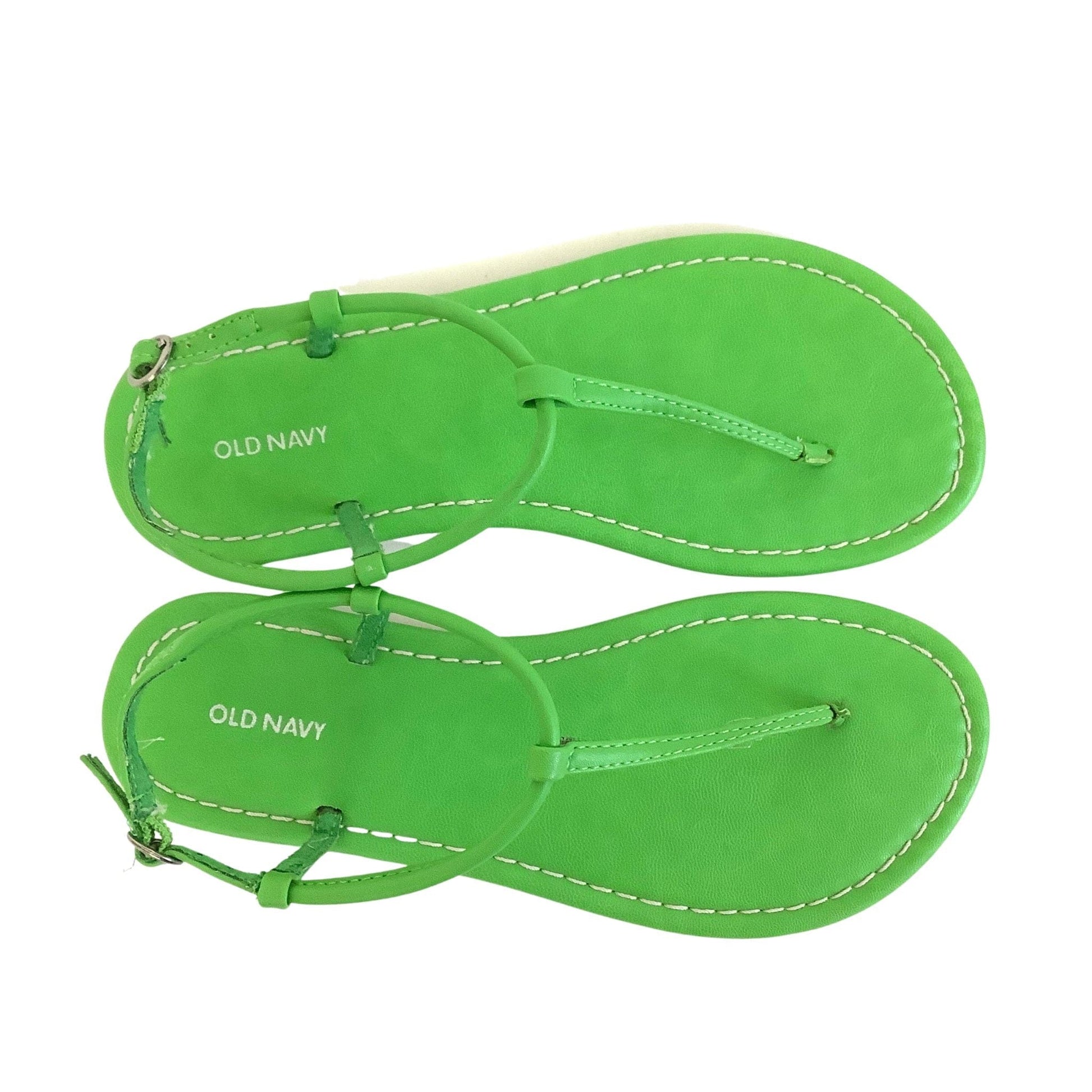 Green Flat Sandals