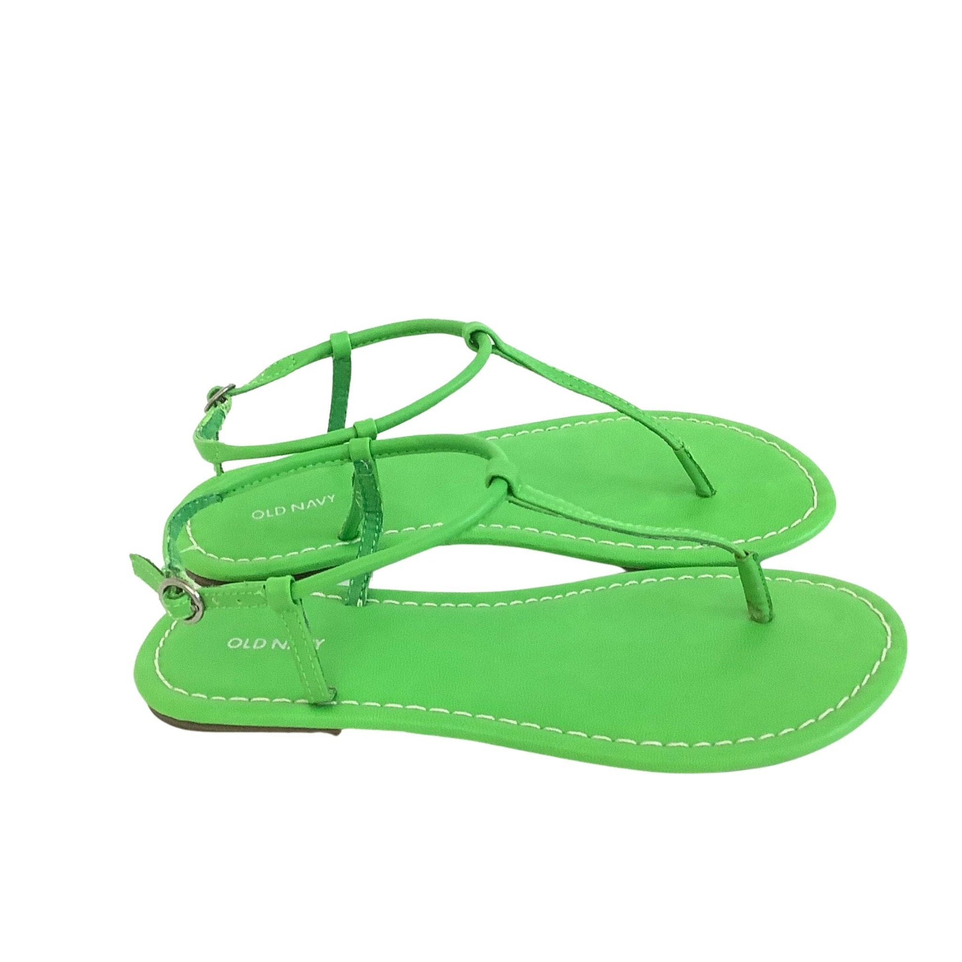 Green Flat Sandals