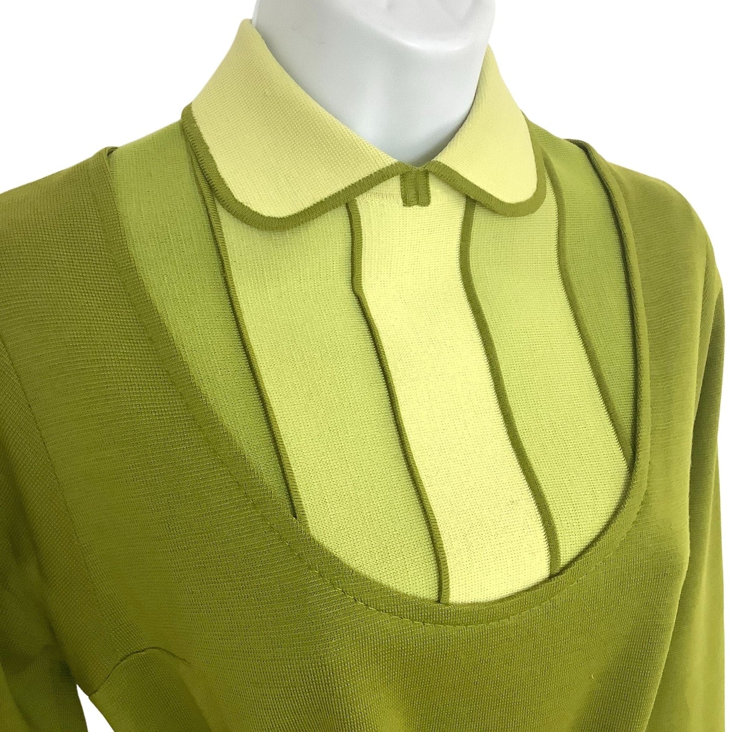 Green Knit Vintage Dress