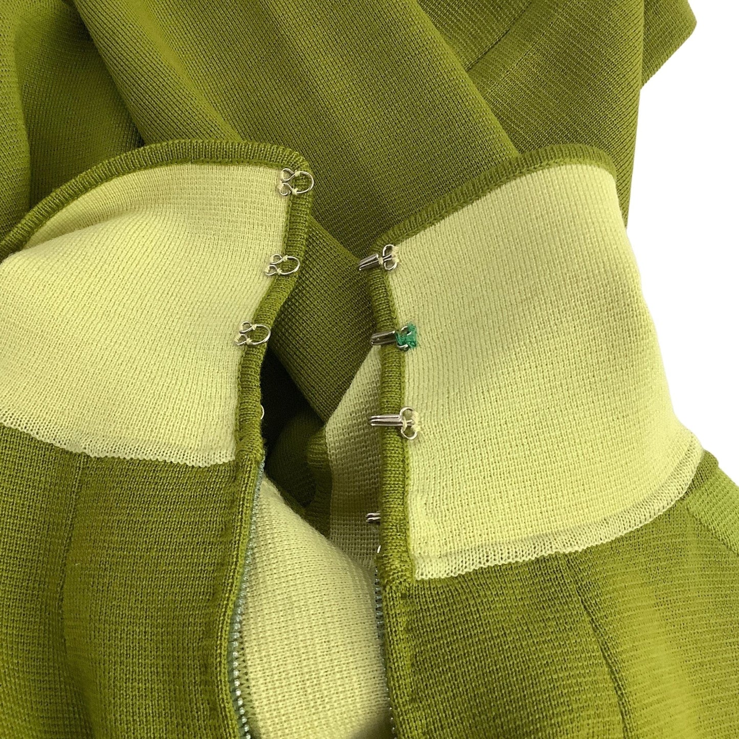 Green Knit Vintage Dress