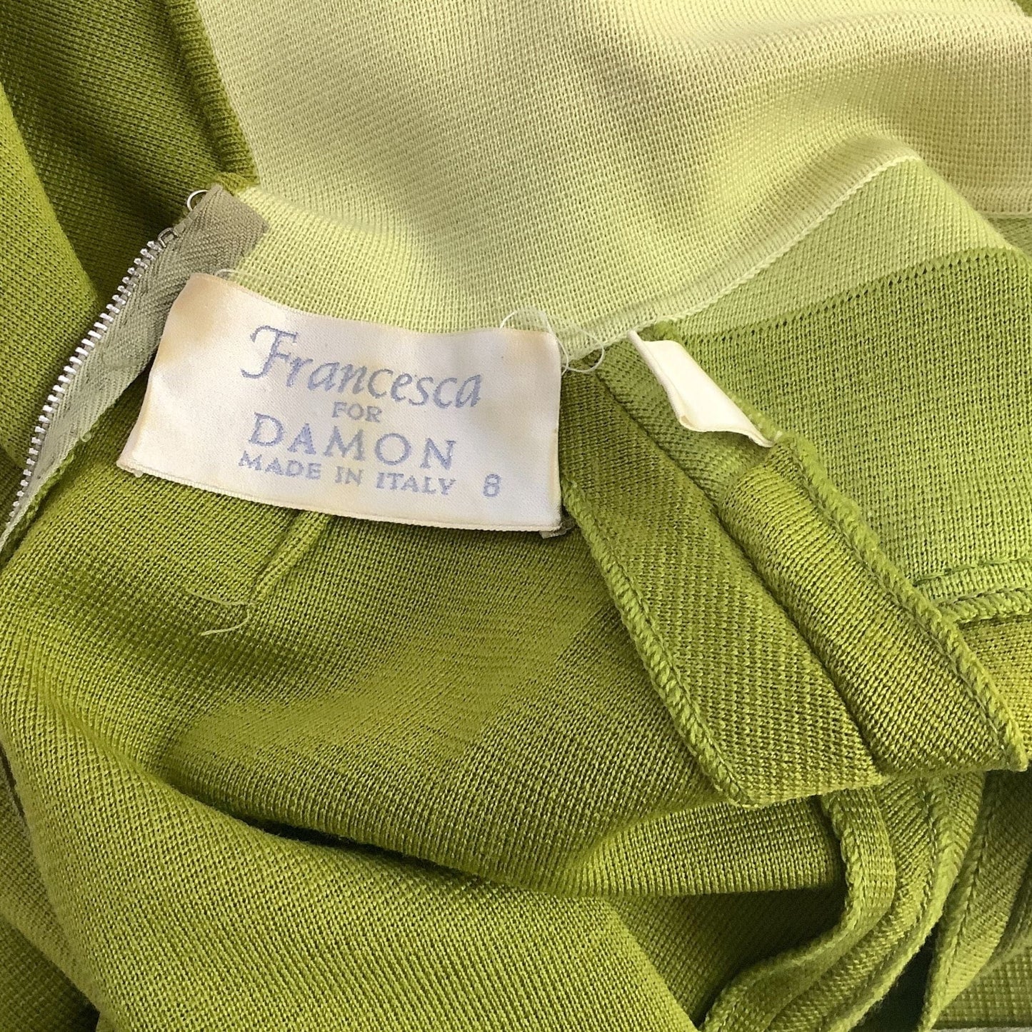 Green Knit Vintage Dress