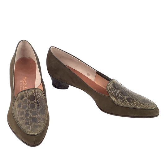 Green Leather Loafers